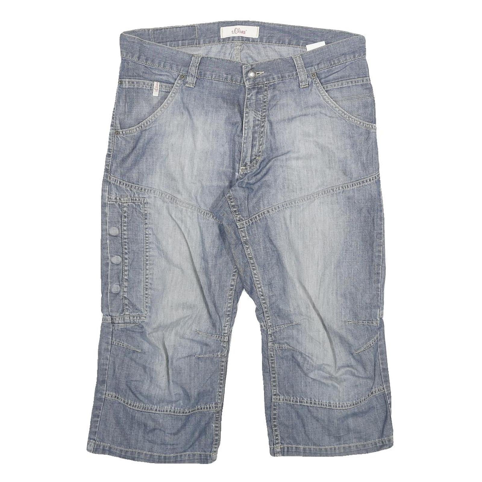 S OLIVER Womens Shorts Blue Cargo XL W35 Cotton Blend Casual Refurbished - N/A refurbished available on Cerqular