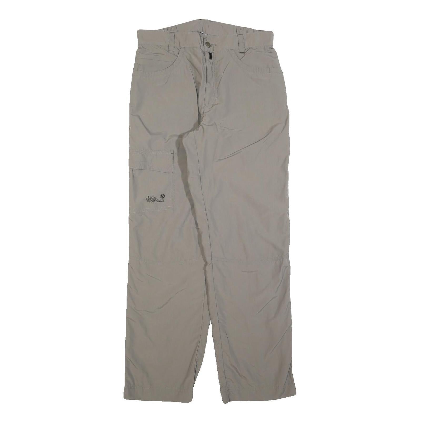 JACK WOLFSKIN Womens Beige Polyester Blend Regular Fit Trousers W30 L30 Outdoor Refurbished - N/A refurbished available on Cerqular
