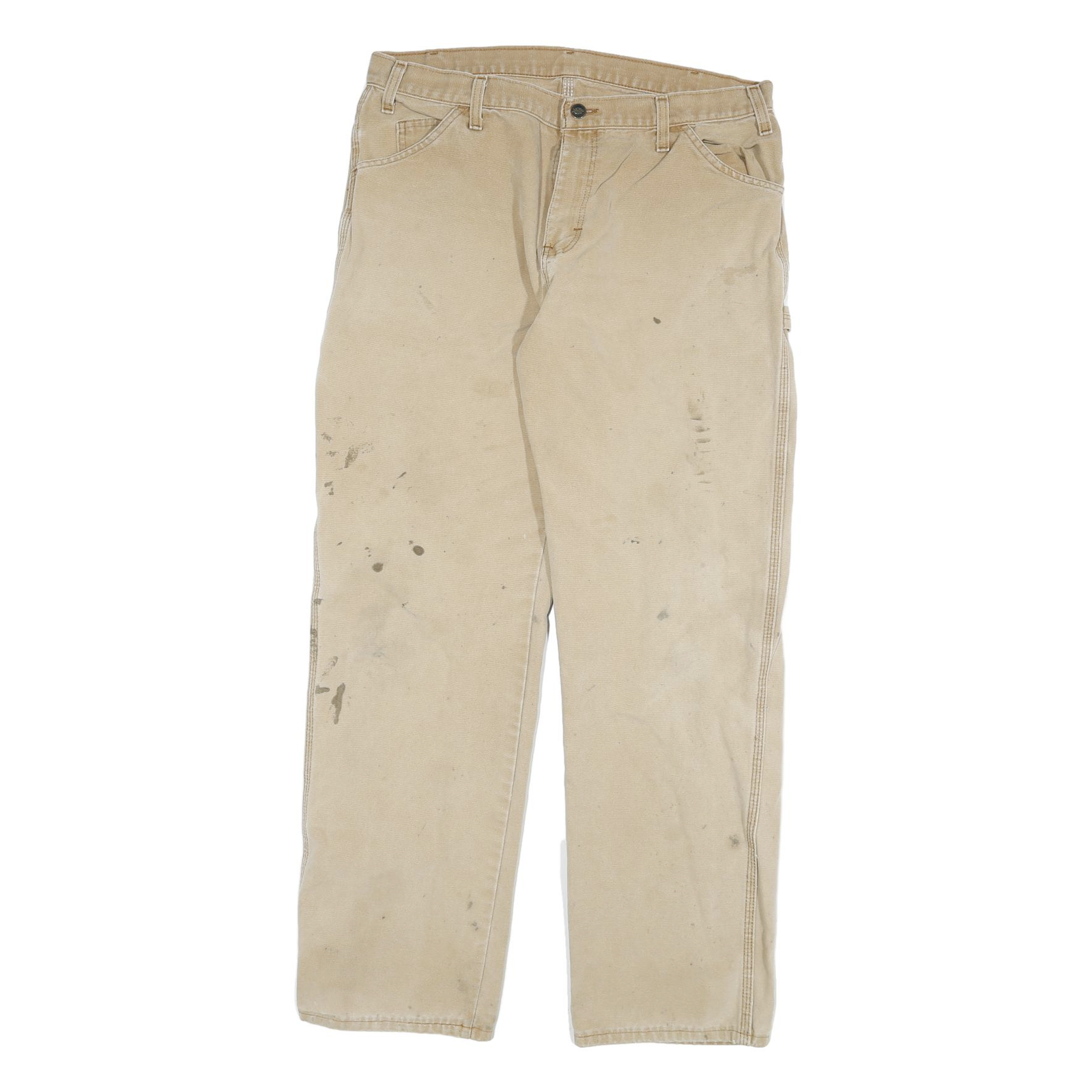 Buy DICKIES Mens Jeans Beige Regular Straight Denim W34 L32 Durable Workwear Zip Refurbished - $40.29 DICKIES Mens Jeans Beige Regular Straight Denim W34 L32 Durable Workwear Zip Refurbished - N/A refurbished available on Cerqular