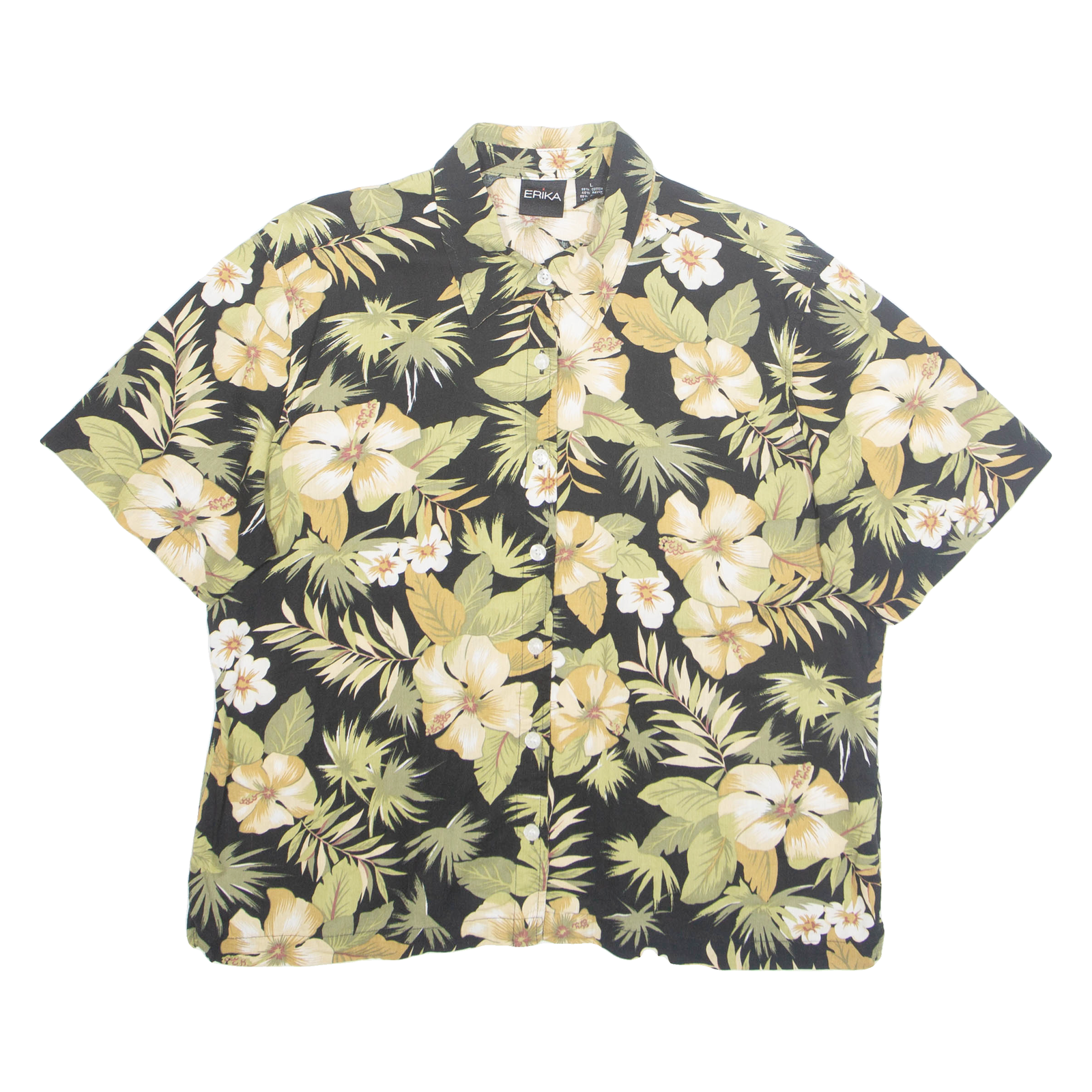 Buy ERIKA Womens Printed Blouse Green Collared Floral L Refurbished - $16.89 ERIKA Womens Printed Blouse Green Collared Floral L Refurbished - N/A refurbished available on Cerqular