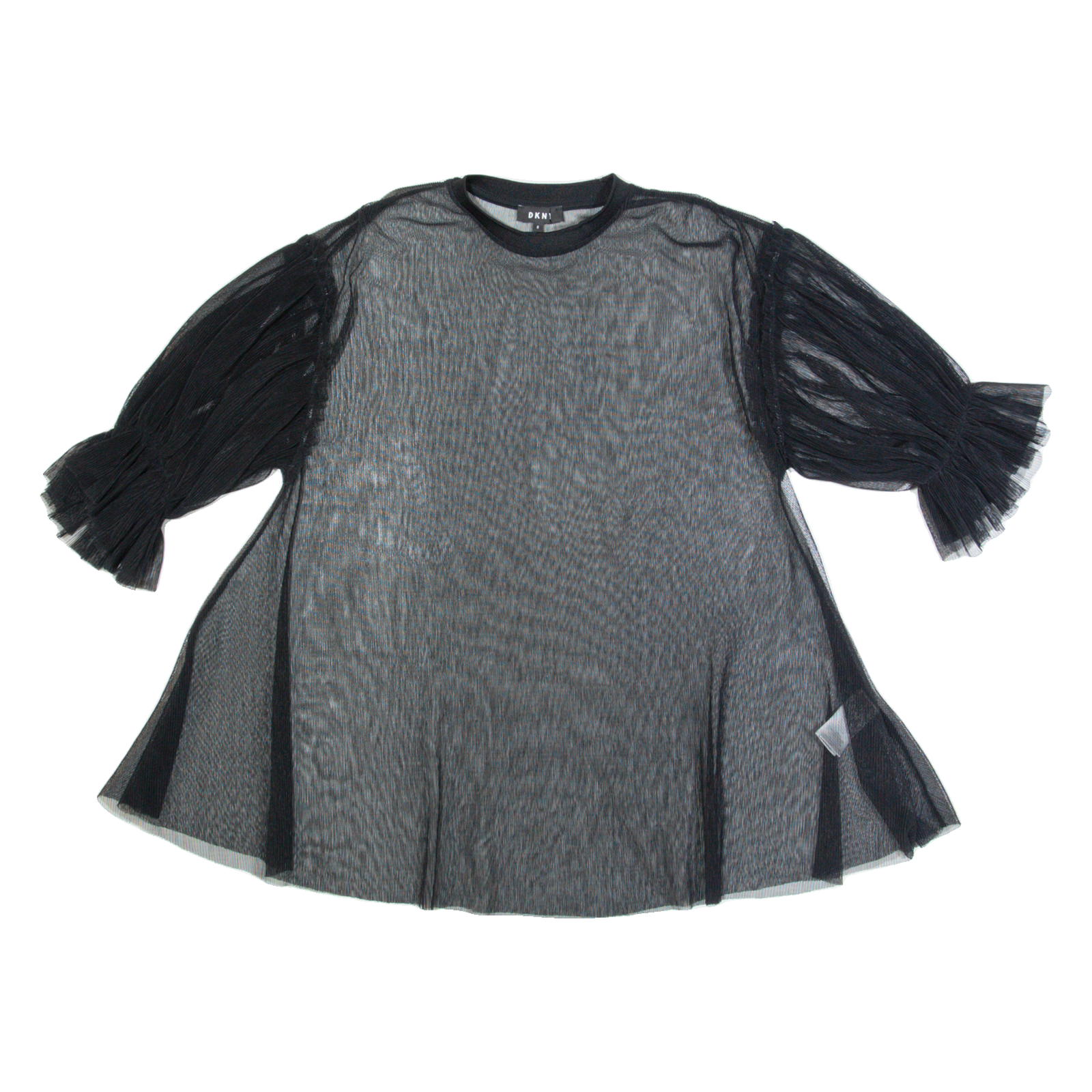 DKNY Sheer Womens Top Black UK 8 Refurbished - N/A refurbished available on Cerqular