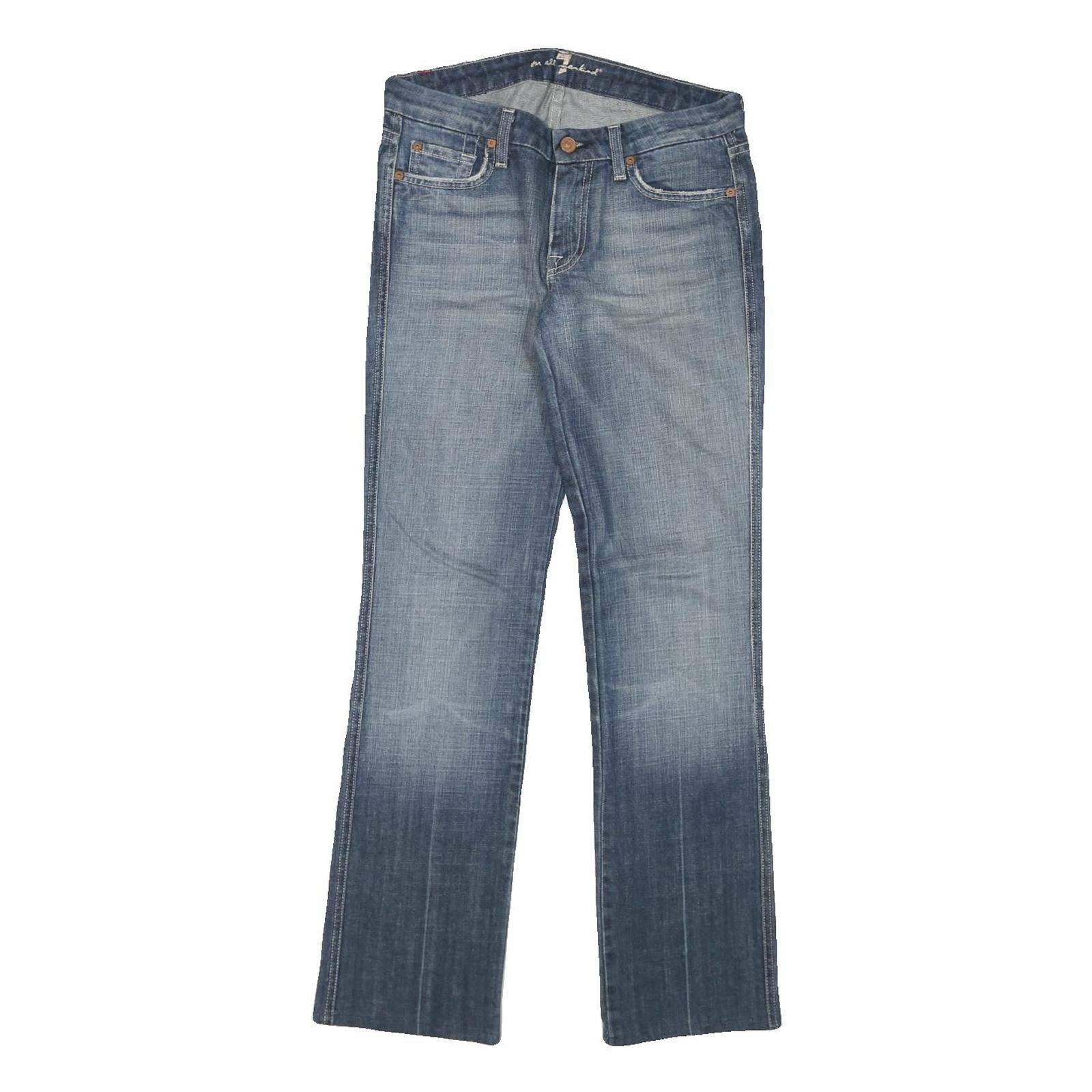 7 FOR ALL MANKIND Womens Jeans Blue Regular Straight Denim Medium W28 L29 Refurbished - N/A refurbished available on Cerqular