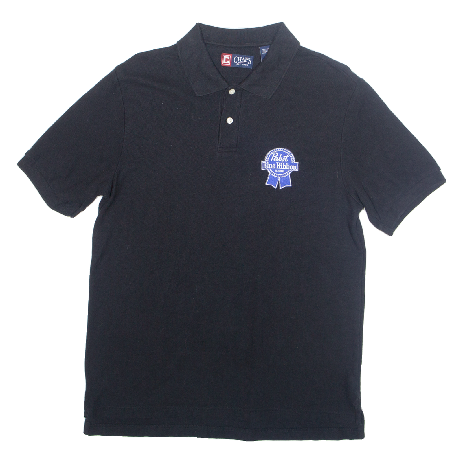 CHAPS Mens Polo Shirt Black M Refurbished - N/A refurbished available on Cerqular