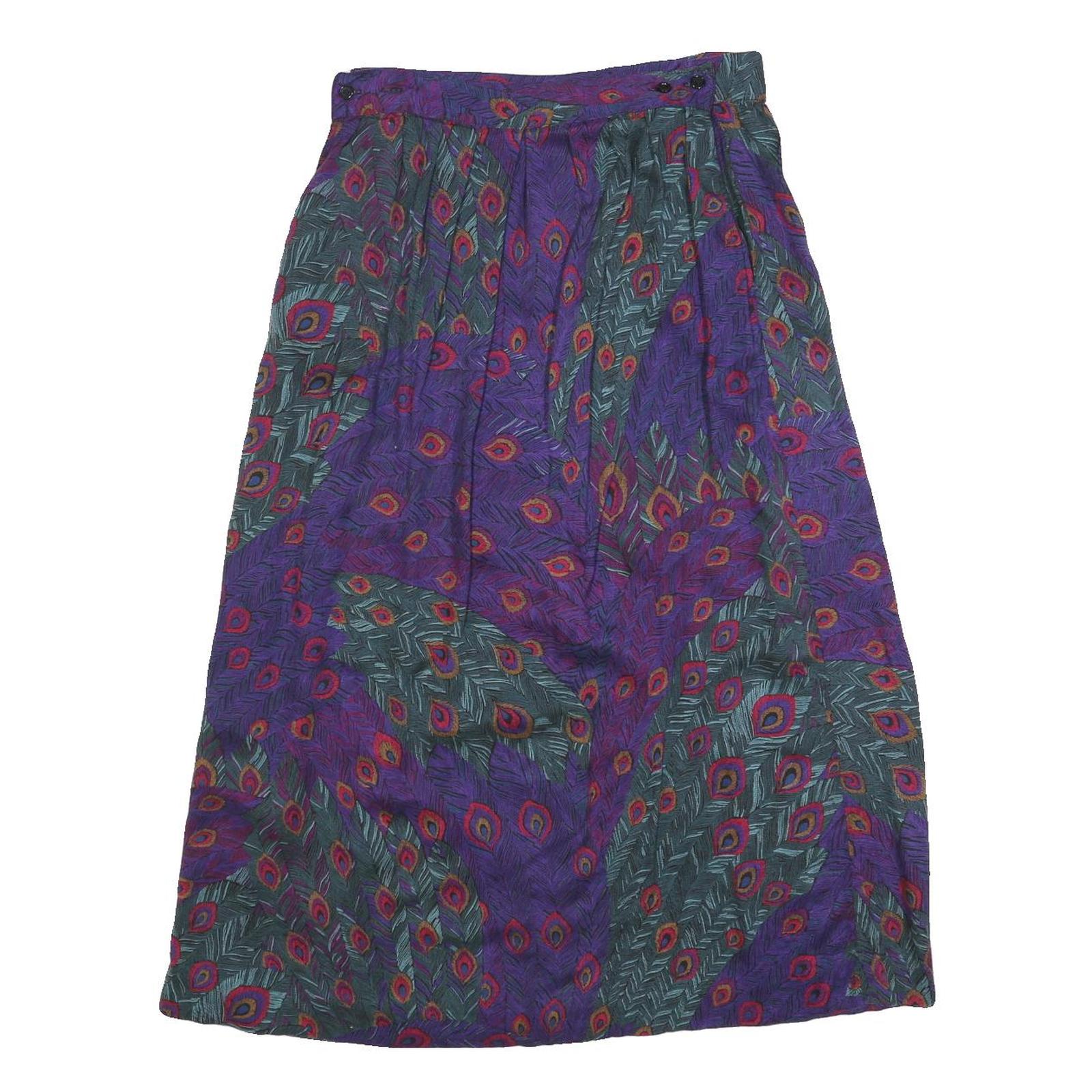 Buy NORDSTORM Womens Purple Polyester Blend Midi Pleated Skirt M Peacock Feather Refurbished - $19.49 NORDSTORM Womens Purple Polyester Blend Midi Pleated Skirt M Peacock Feather Refurbished - N/A refurbished available on Cerqular