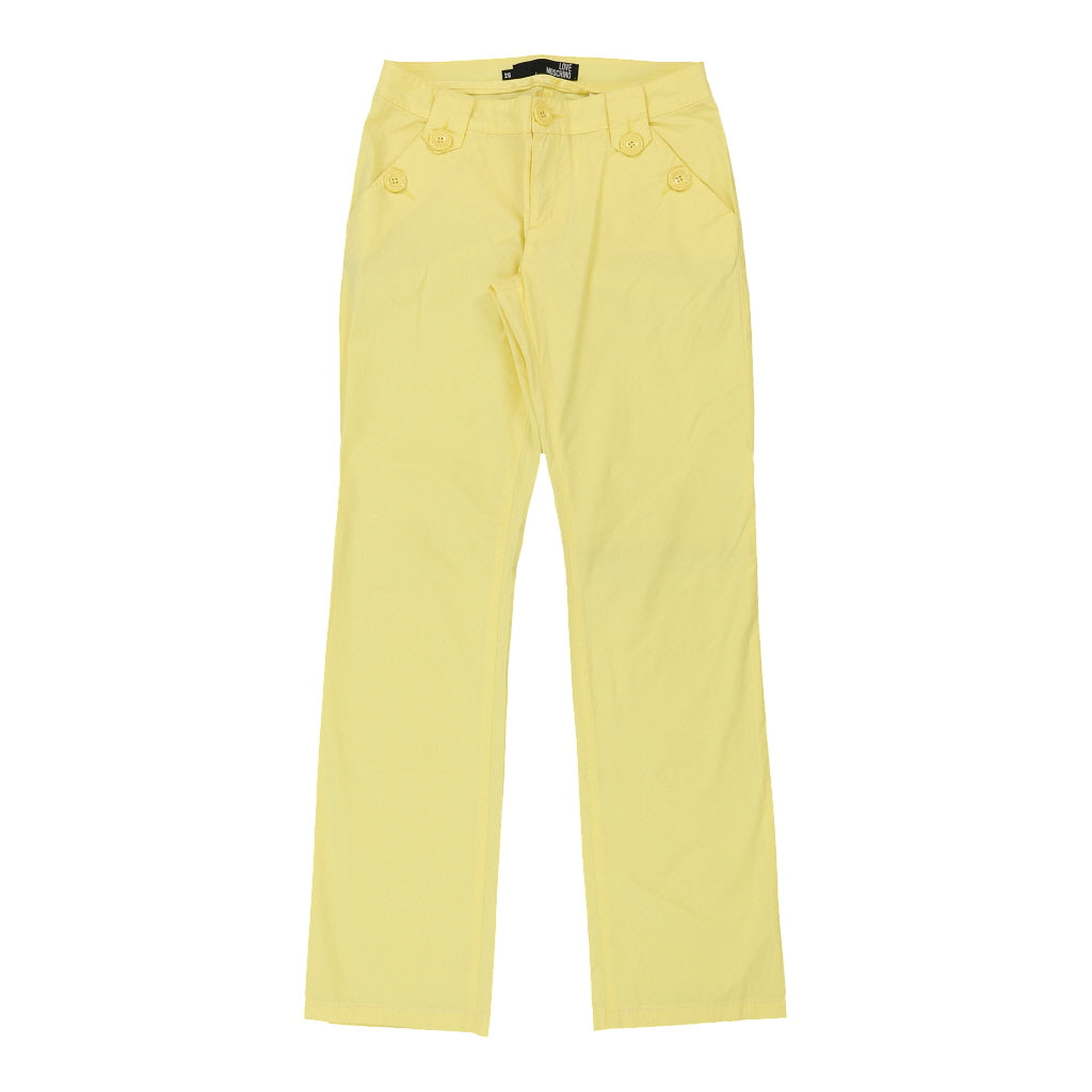 Love Moschino Trousers - 30W UK 8 Yellow Cotton | Size: UK 8 Refurbished - N/A (Preloved Designer is not a specific brand, it refurbished available on Cerqular