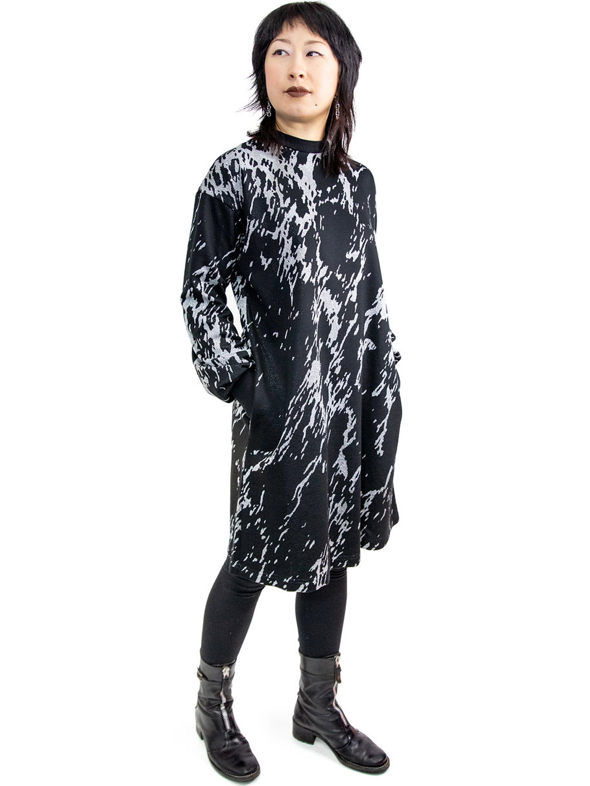 Metallic Sweater Dress - Last Few | Size: M Refurbished - N/A (I could not find a well-known brand by this name refurbished available on Cerqular