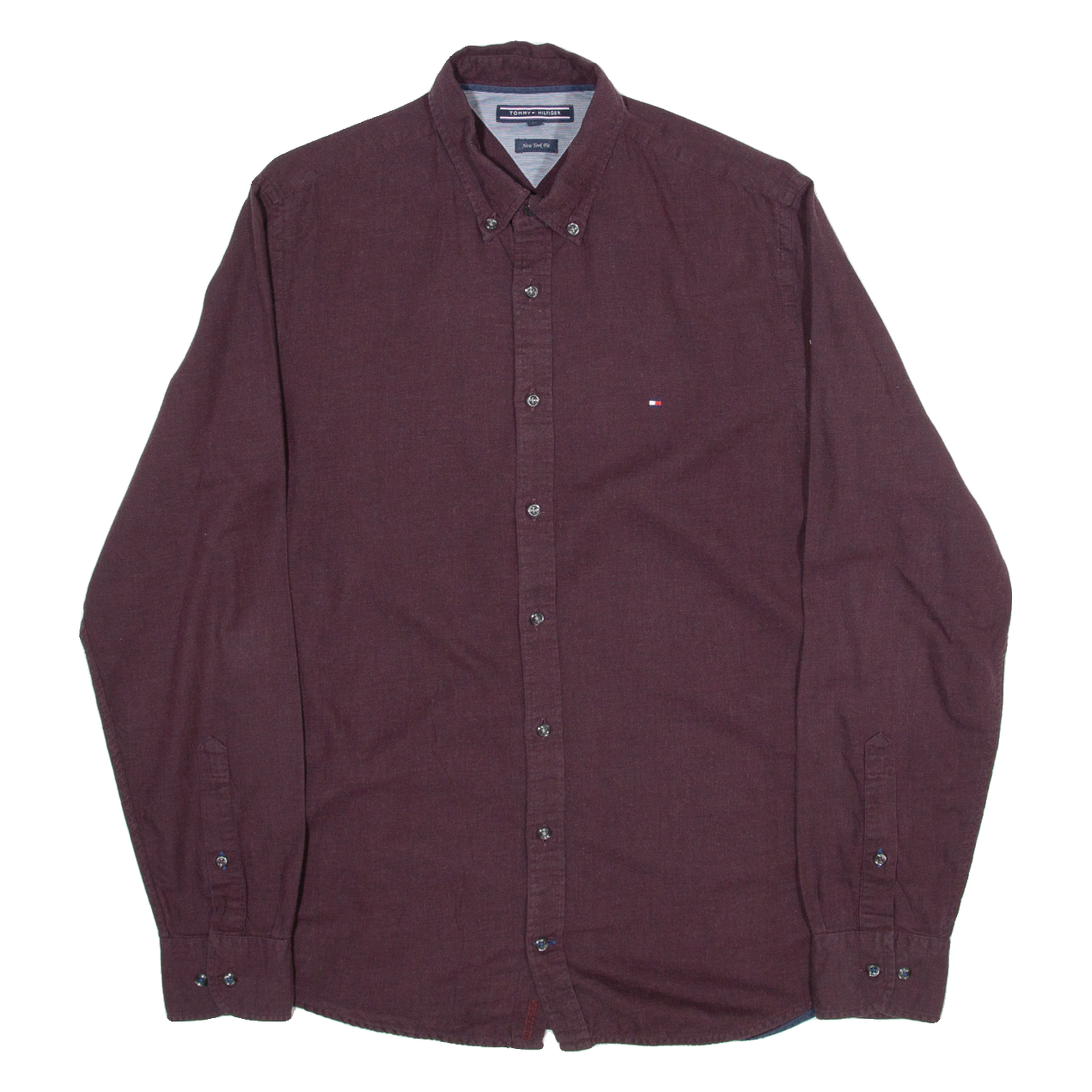 Buy TOMMY HILFIGER New York Fit Mens Plain Shirt Maroon Long Sleeve M Refurbished - $17.15 TOMMY HILFIGER New York Fit Mens Plain Shirt Maroon Long Sleeve M Refurbished - N/A refurbished available on Cerqular