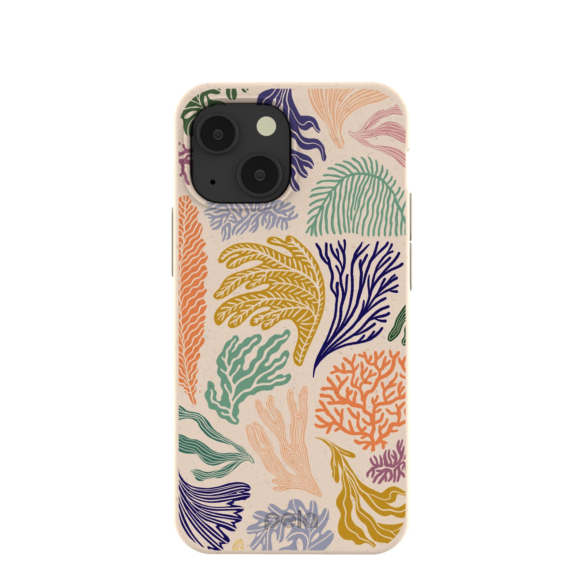 Seashell Coral Dreams iPhone 13 Mini Case Refurbished - Pela Case refurbished available on Cerqular