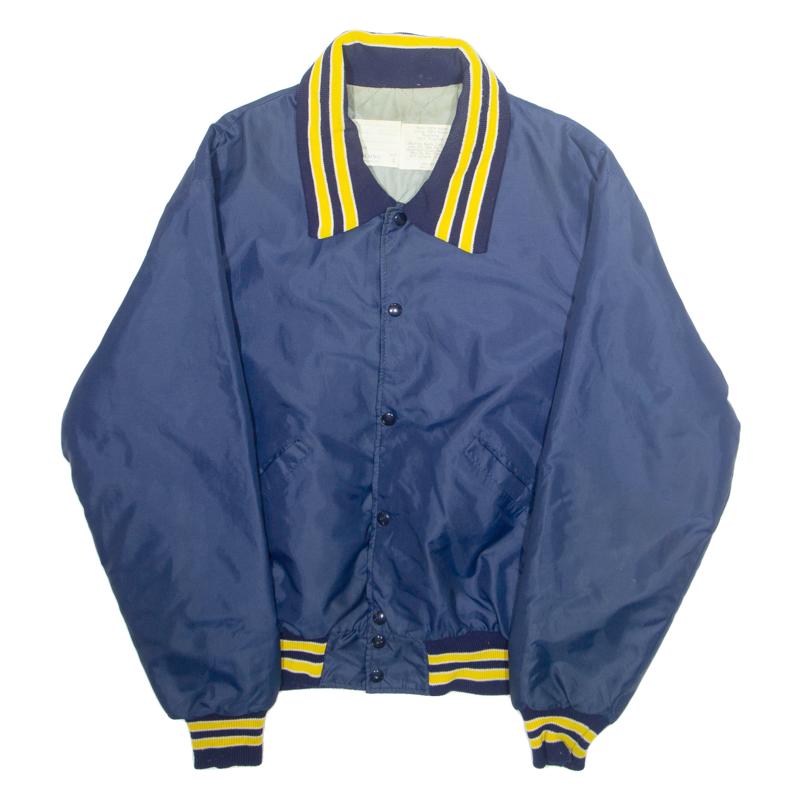 Buy DELONG Mens Varsity Jacket Blue Nylon USA L Refurbished - $63.69 DELONG Mens Varsity Jacket Blue Nylon USA L Refurbished - N/A refurbished available on Cerqular