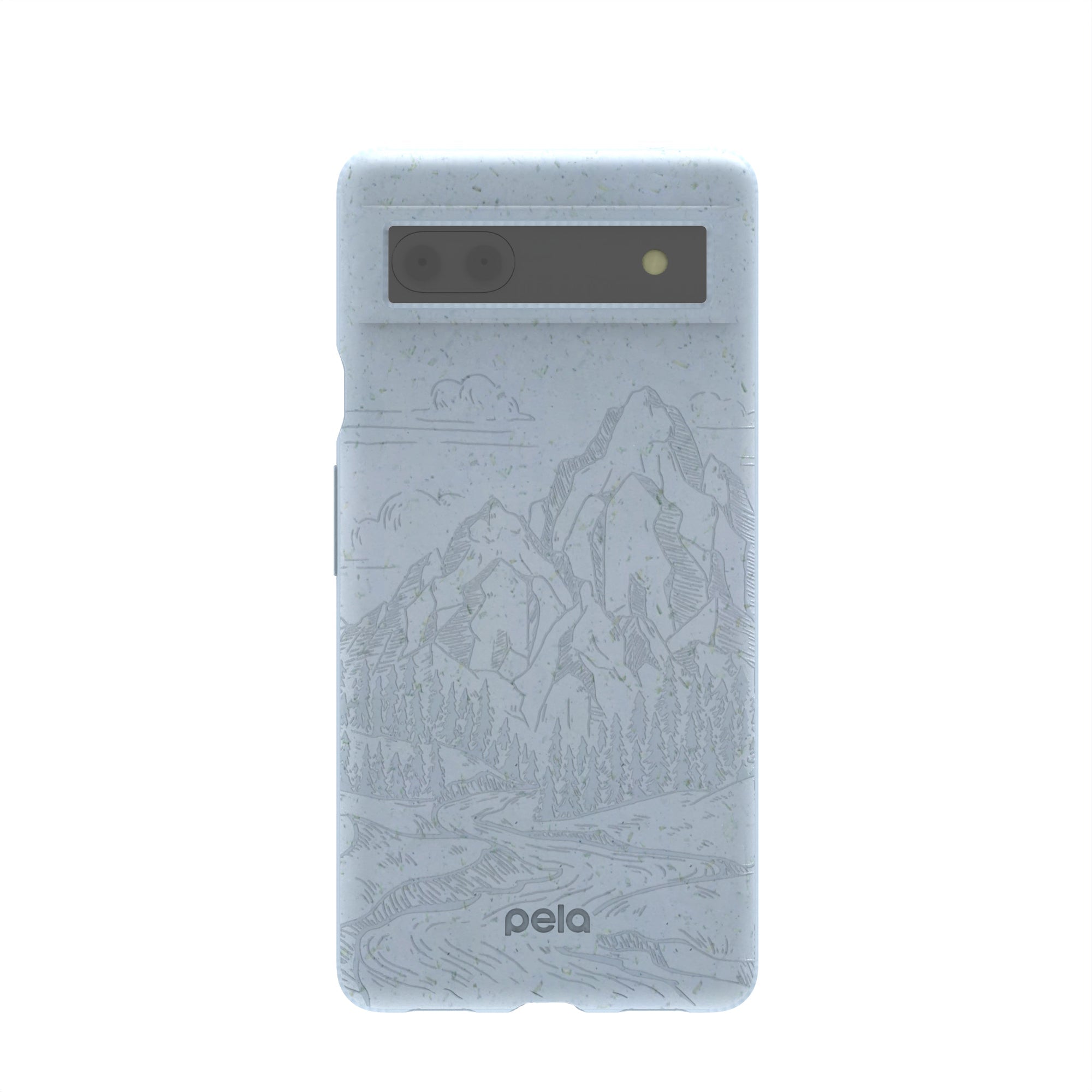 Powder Blue Rockies Google Pixel 6a Case Refurbished - Pela Case refurbished available on Cerqular