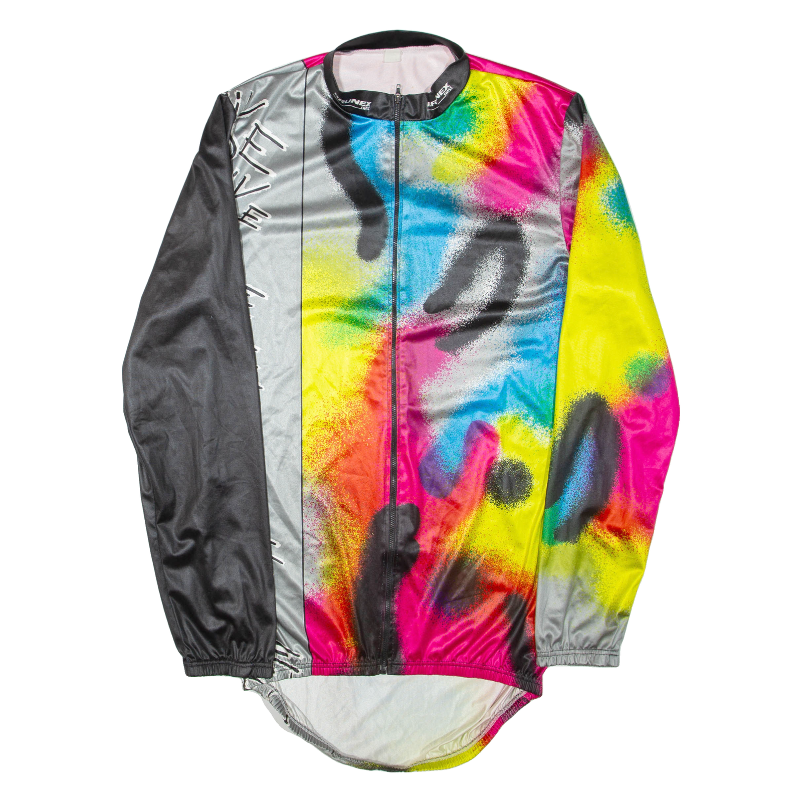 BRUNEX SWISS Lightweight Mens Track Jacket Grey Crazy Pattern M Refurbished - N/A refurbished available on Cerqular