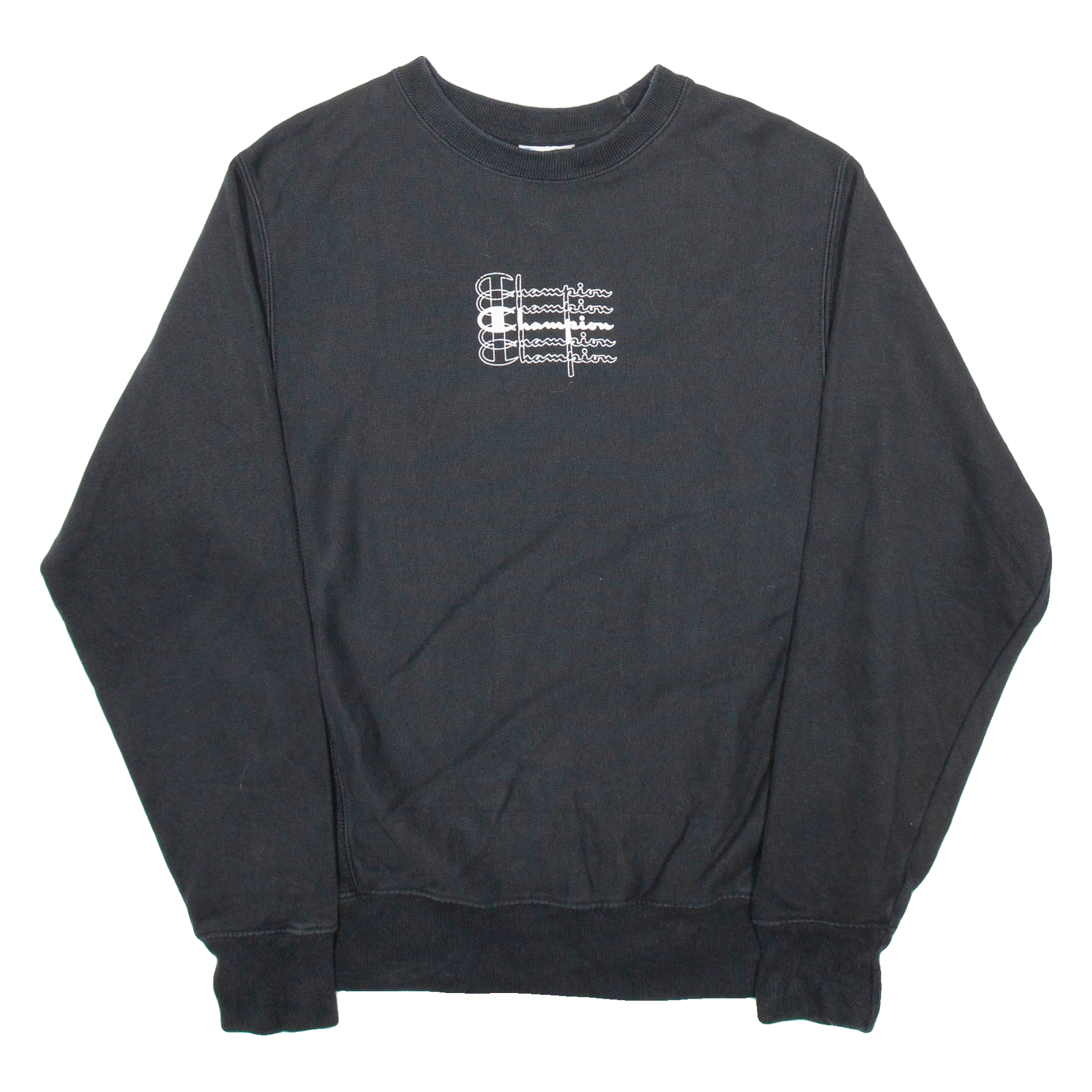 CHAMPION REVERSE WEAVE Womens Sweatshirt Black S Refurbished - N/A refurbished available on Cerqular