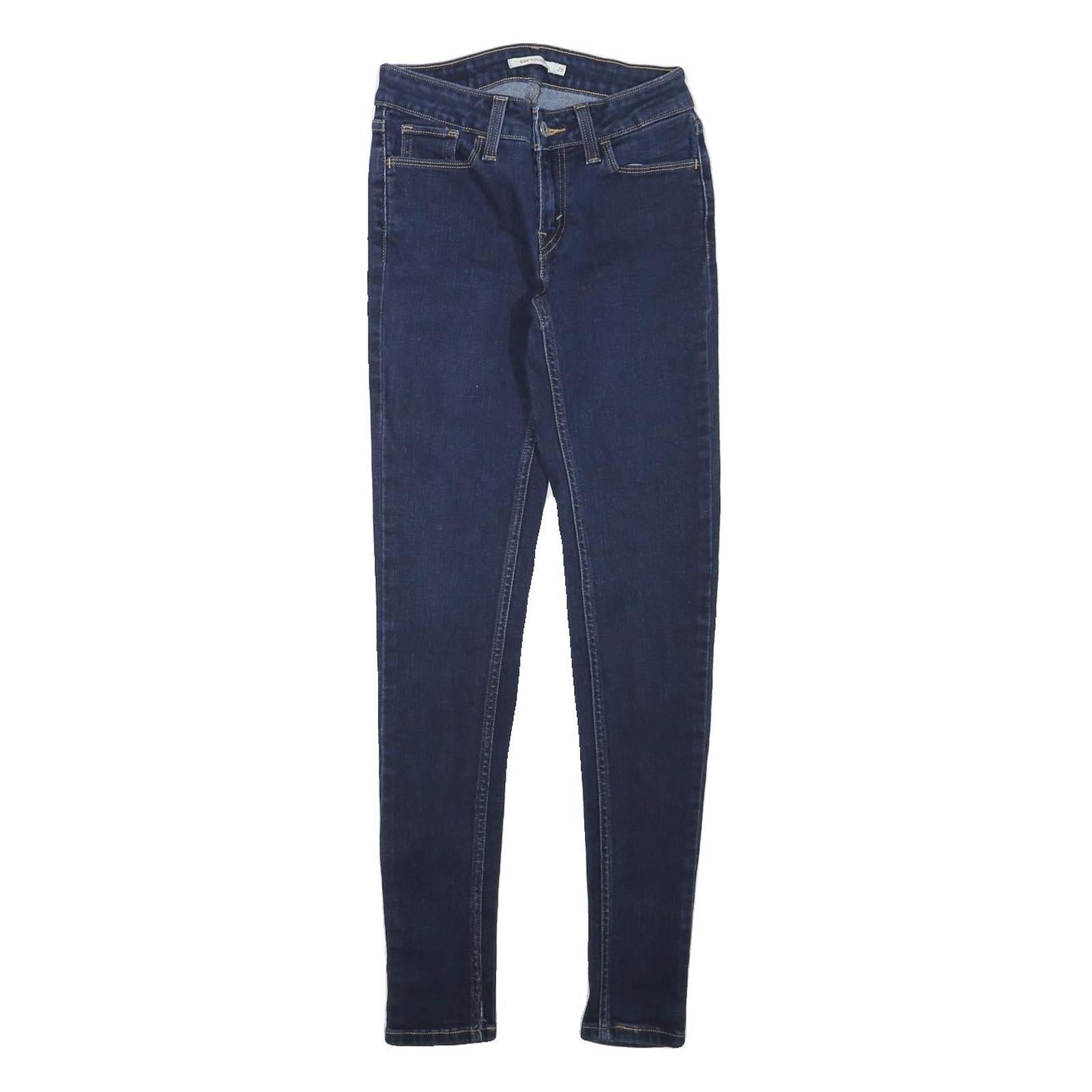 LEVI'S Womens Jeans Blue Slim Skinny Denim Medium W24 L26 Zip Cotton Blend Refurbished - N/A refurbished available on Cerqular