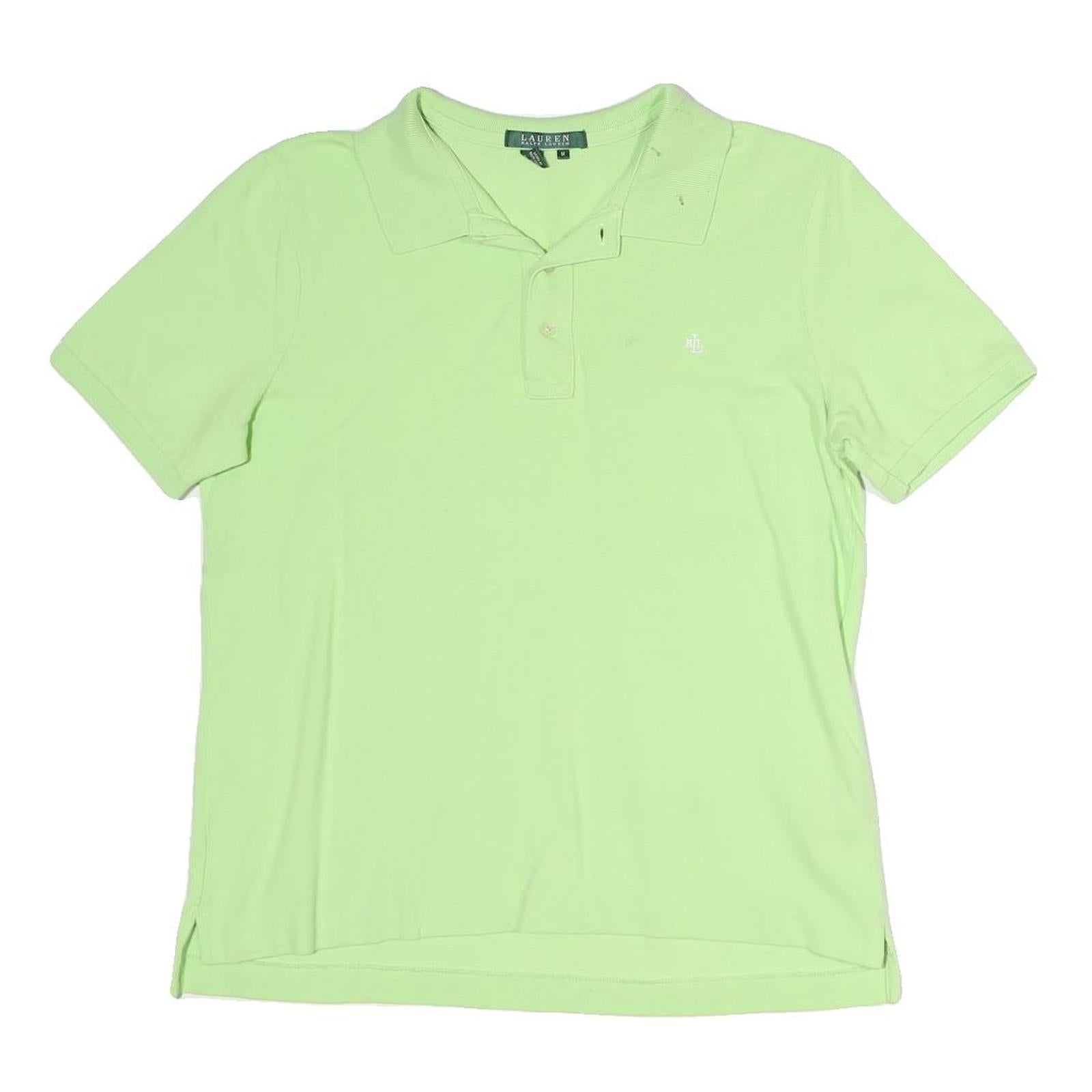 LAUREN RALPH LAUREN Womens Green Short Sleeve Plain M Cotton Polo Shirt Casual Refurbished - N/A refurbished available on Cerqular