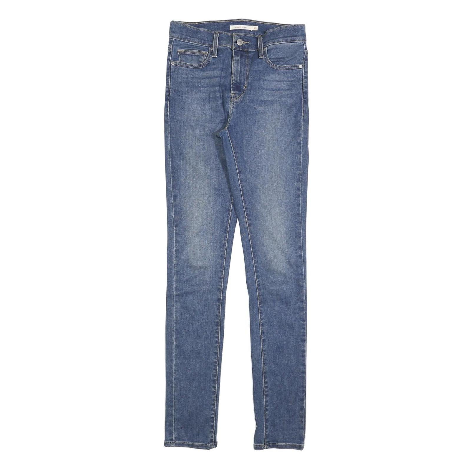 LEVI'S Womens Jeans Blue Slim Skinny Denim Medium W26 L32 Stretch Zip Fly Refurbished - N/A refurbished available on Cerqular