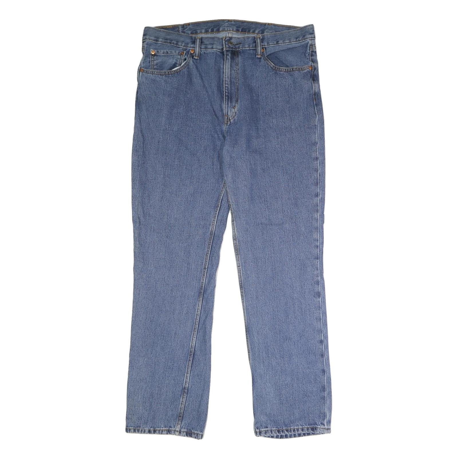 LEVI'S 516 Straight Mens Jeans Blue Classic Straight Denim Medium W38 L32 Refurbished - N/A refurbished available on Cerqular