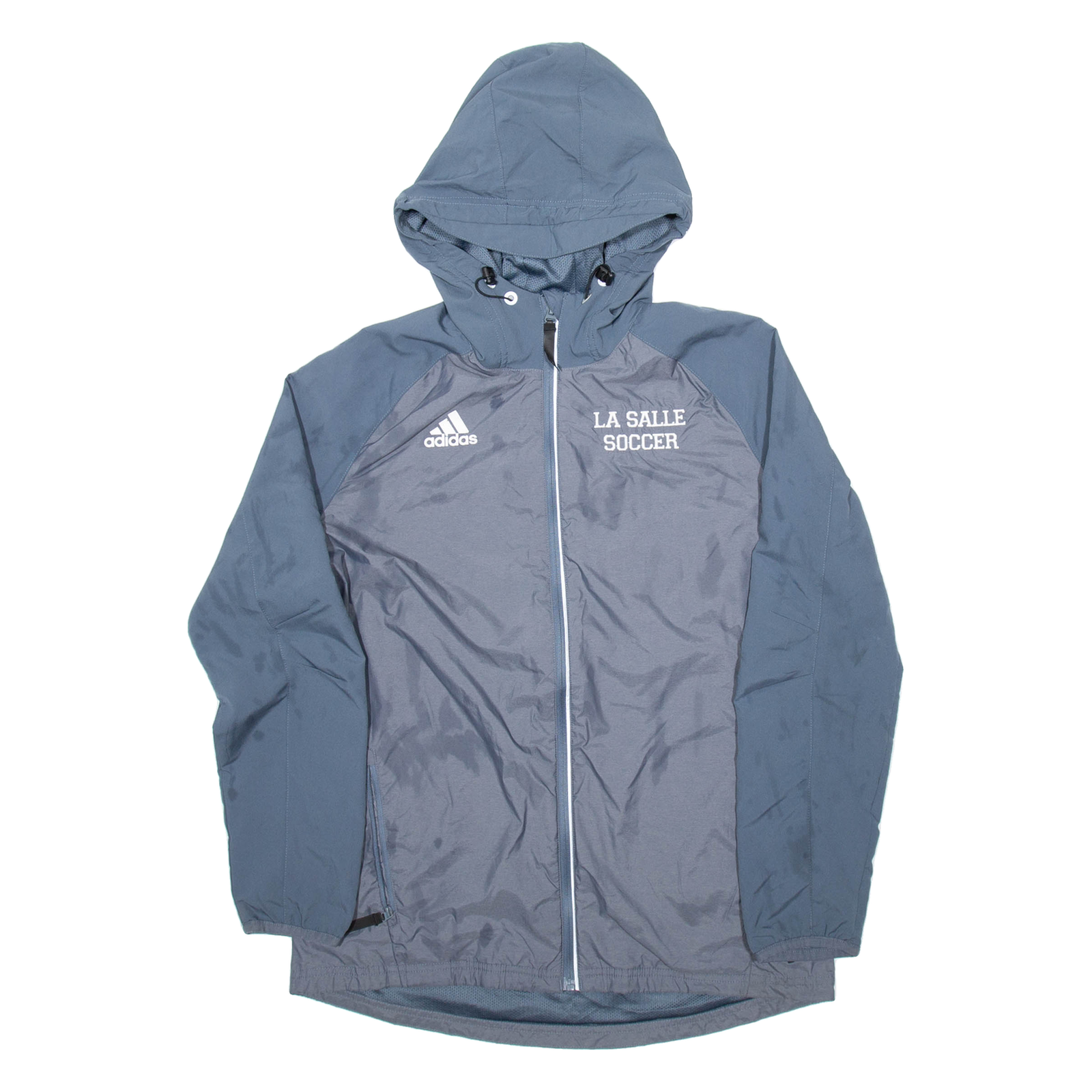 ADIDAS De La Salle University Mens Jacket Grey Hooded M Refurbished - N/A refurbished available on Cerqular