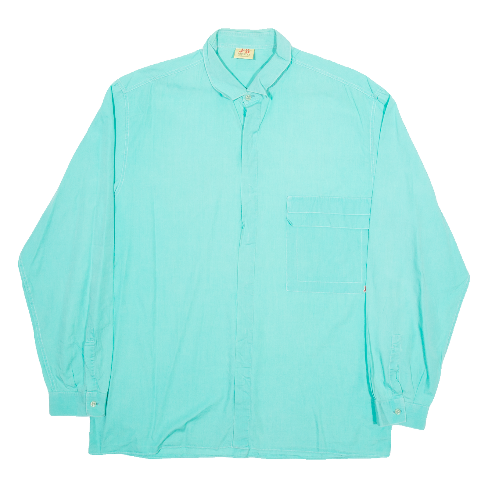 JUSTERINI & BROOKS LTD Mens Plain Shirt Green Long Sleeve L Refurbished - N/A refurbished available on Cerqular