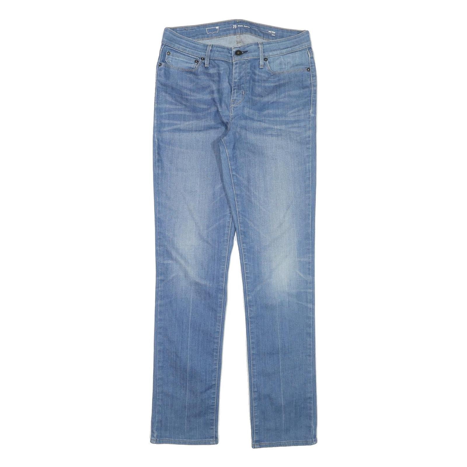 LEVI'S Womens Jeans Blue Regular Straight Denim Light W29 L31 Classic Design Refurbished - N/A refurbished available on Cerqular