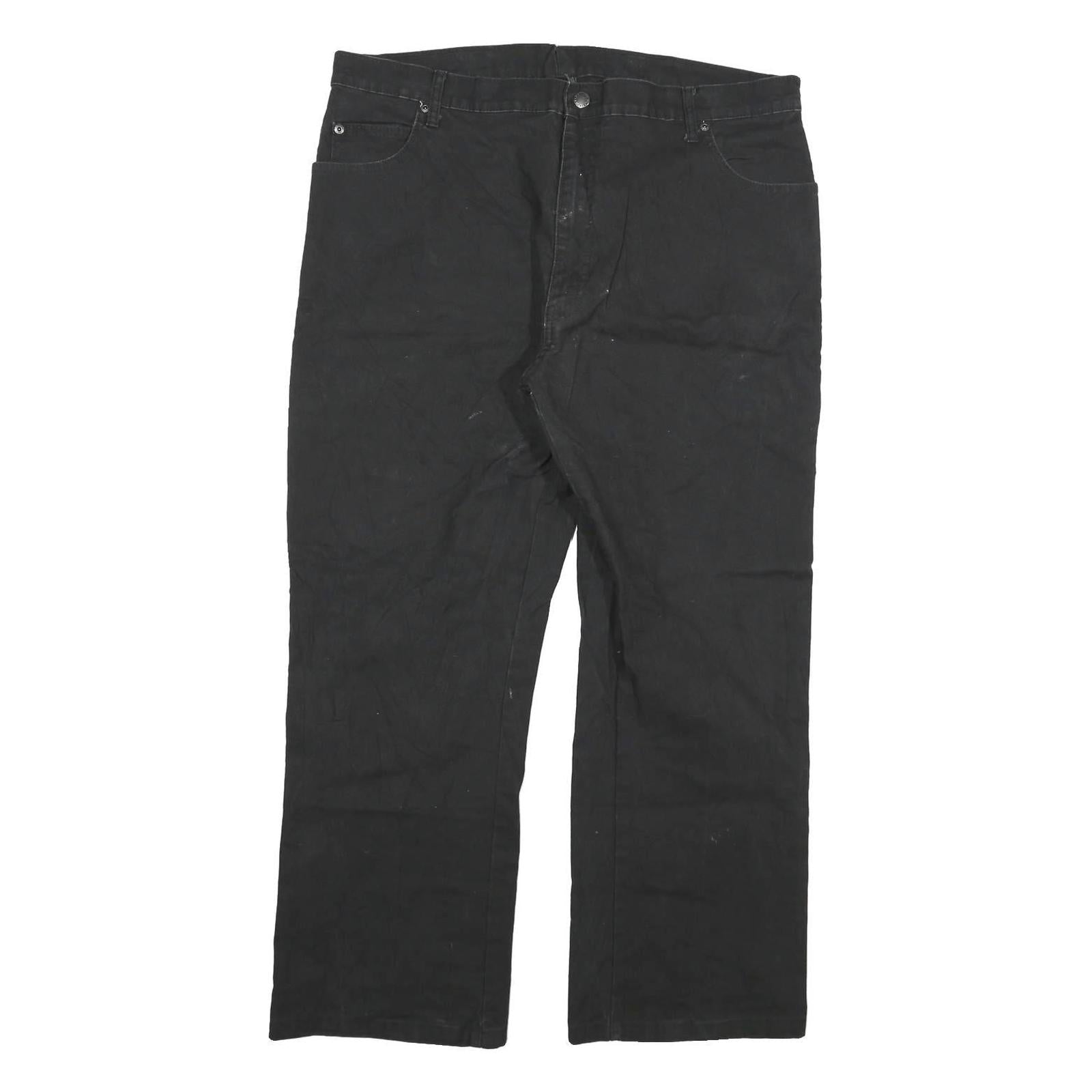 DICKIES Mens Cotton Blend Black Regular Straight Trousers W38 L28 Workwear Refurbished - N/A refurbished available on Cerqular