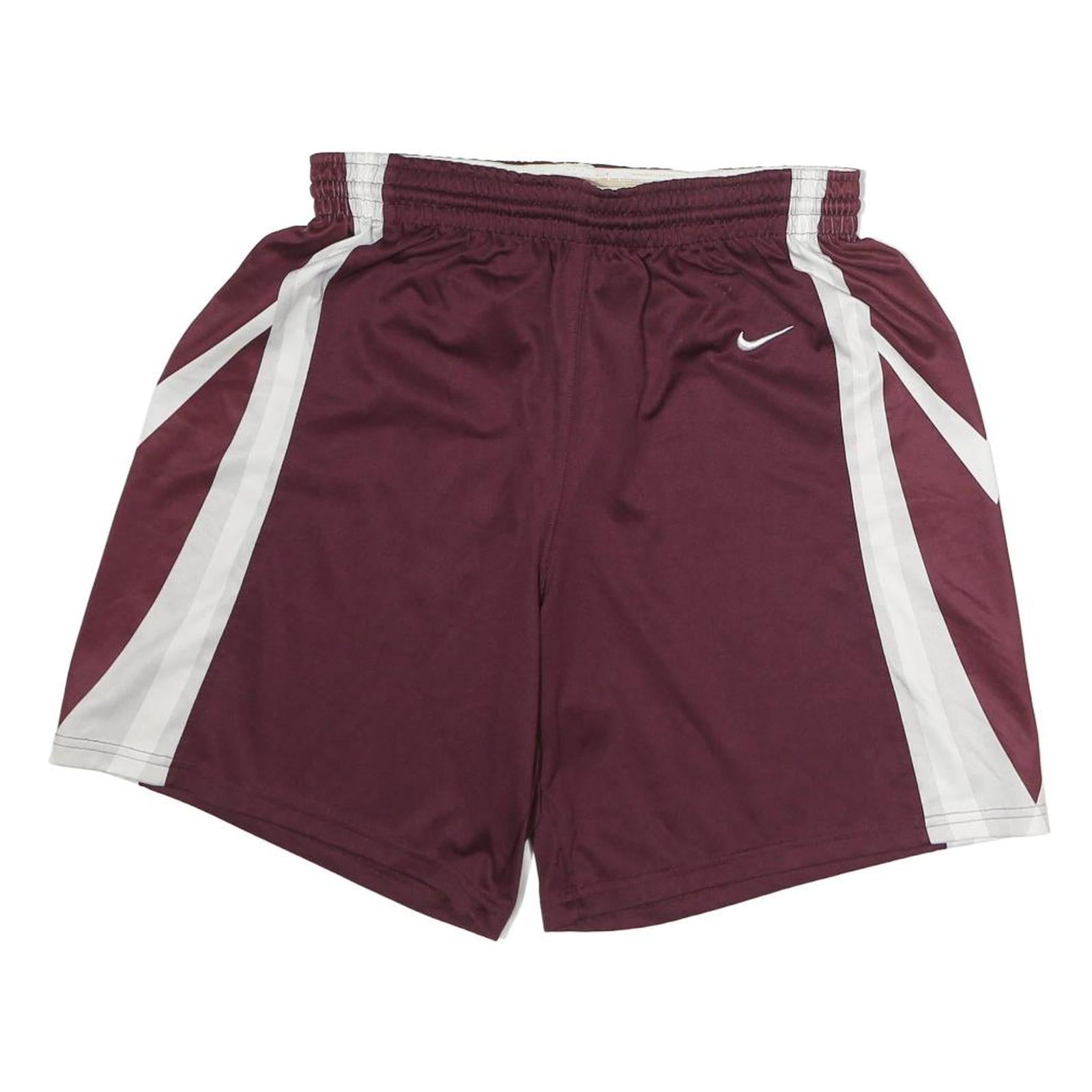 NIKE Mens Shorts Maroon & White Casual M W27 Sportswear Polyester Athletic Refurbished - N/A refurbished available on Cerqular