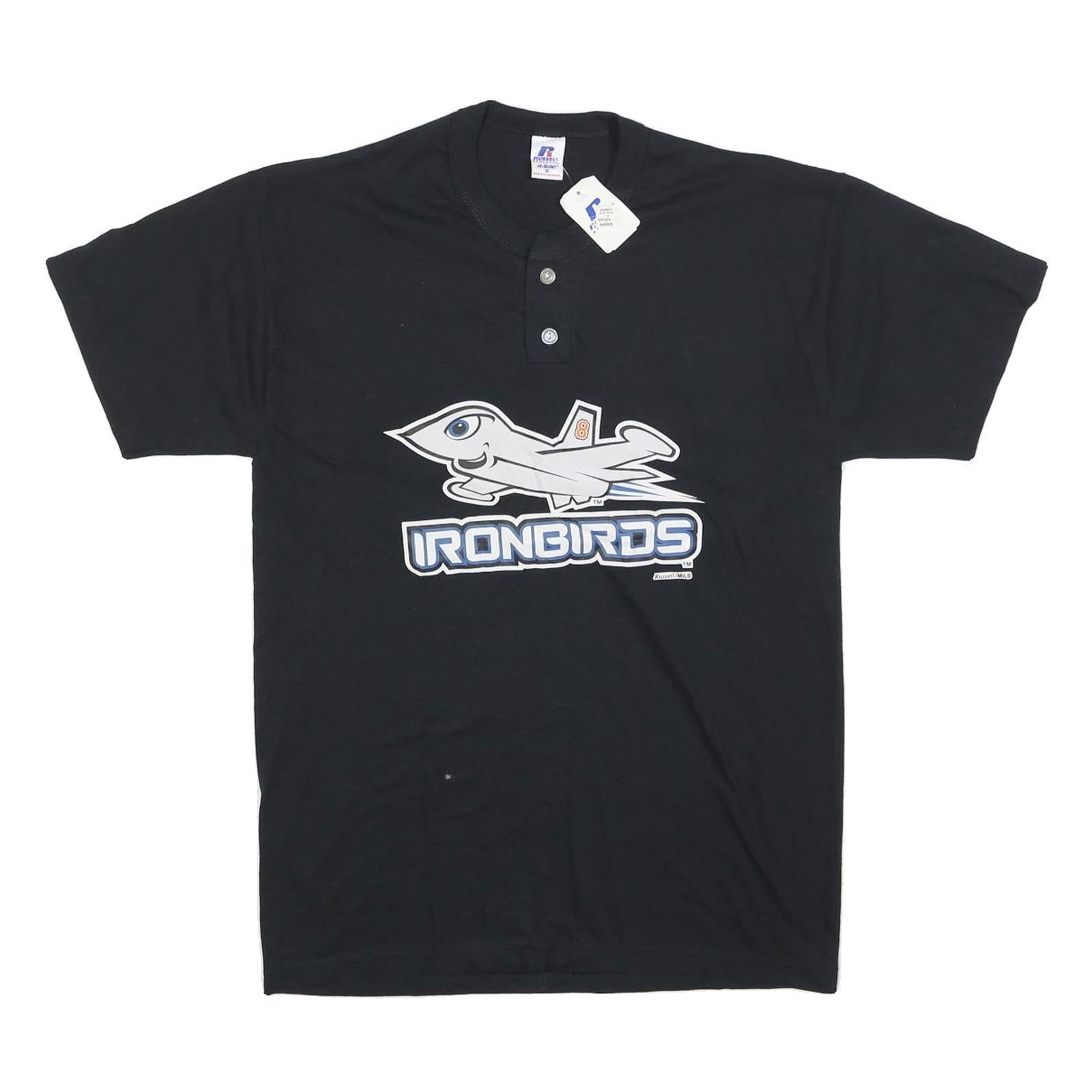 Buy RUSSELL ATHLETIC Mens Black Ironbirds Graphic T-Shirt M Short Sleeve Crew Neck Refurbished - $16.89 RUSSELL ATHLETIC Mens Black Ironbirds Graphic T-Shirt M Short Sleeve Crew Neck Refurbished - N/A refurbished available on Cerqular