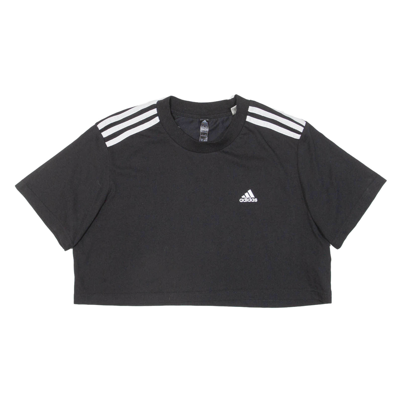 ADIDAS Cropped Womens T-Shirt Black S Refurbished - N/A refurbished available on Cerqular