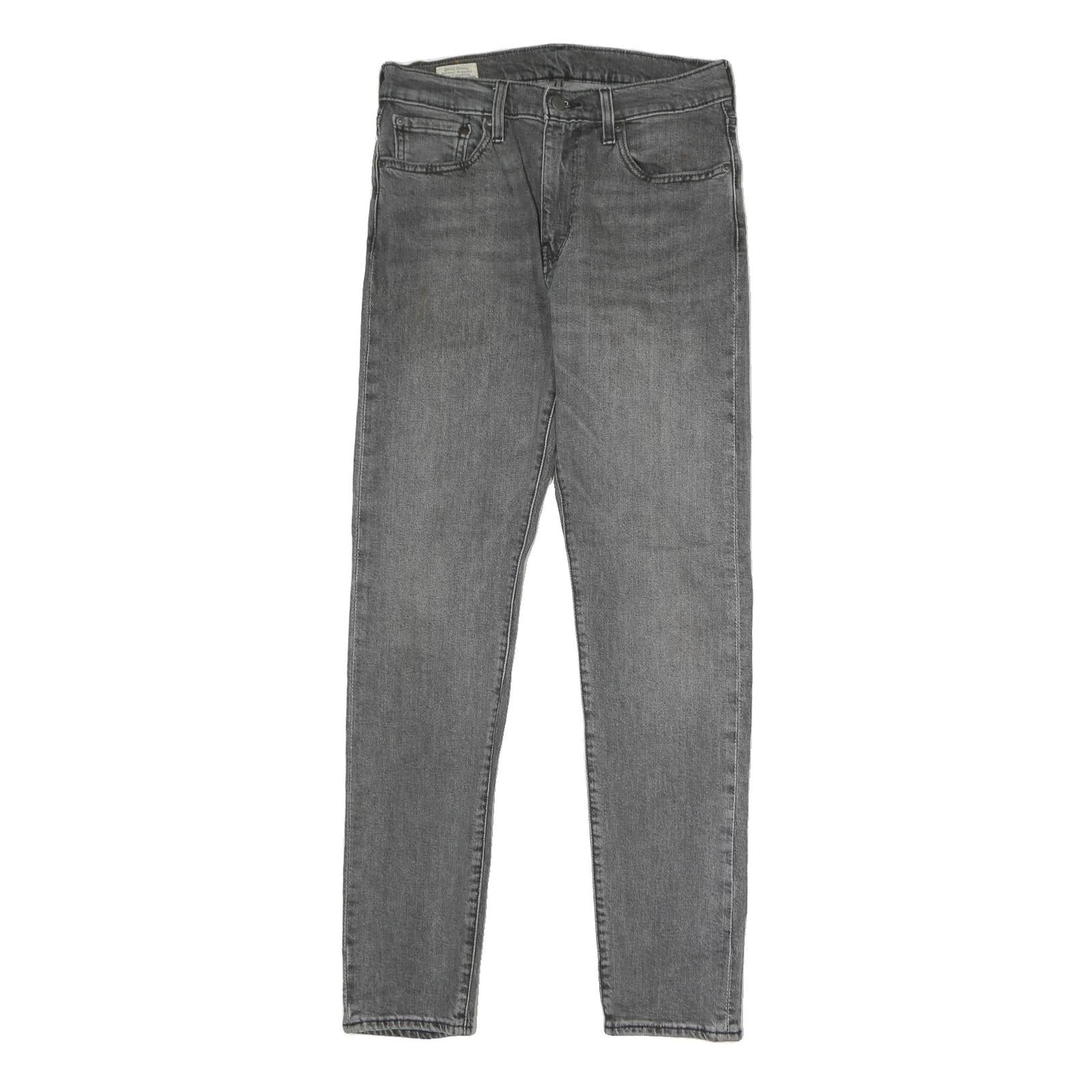 LEVI'S 512 Mens Slim Grey Denim Raw Zip Jeans W30 L32 Classic Style Refurbished - N/A refurbished available on Cerqular