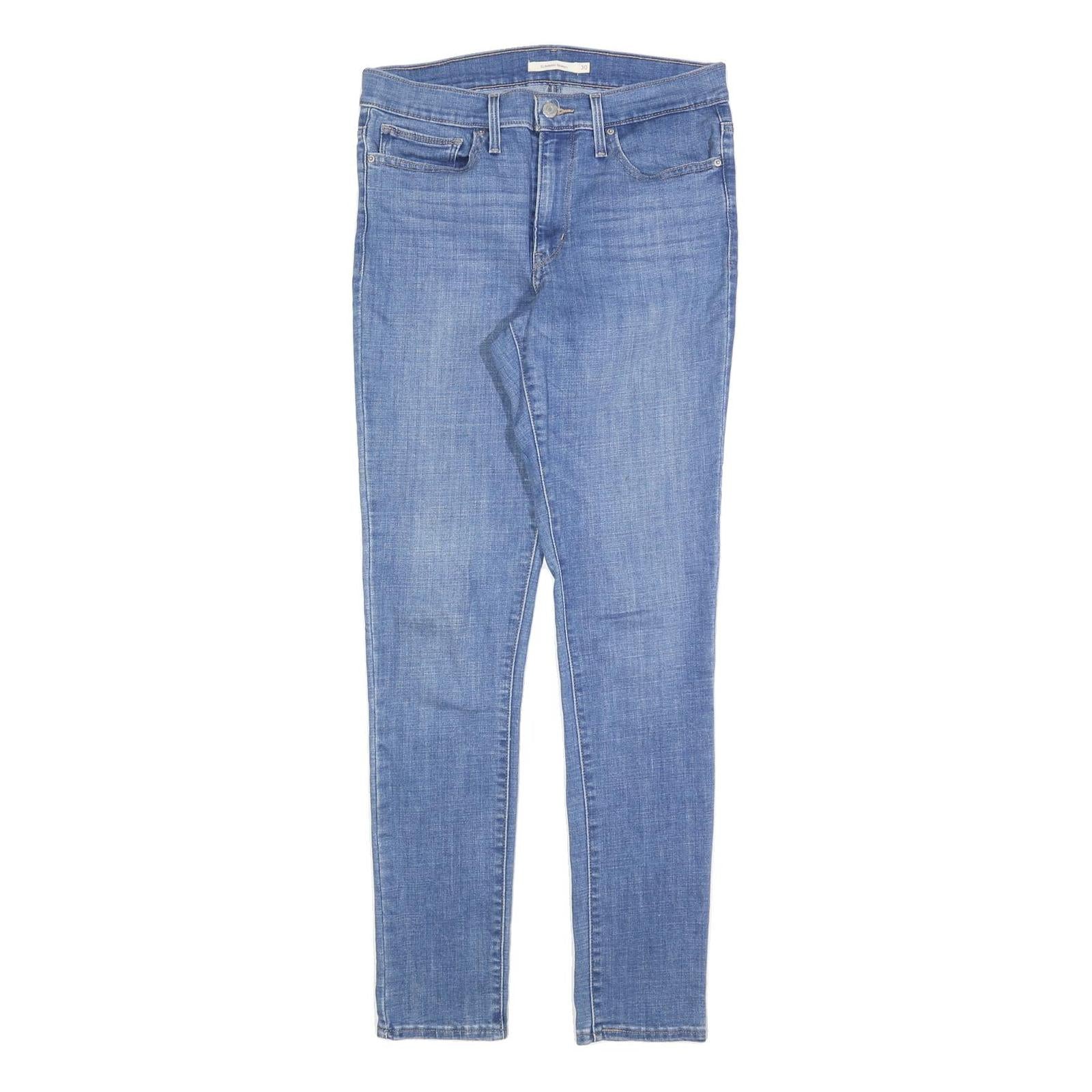 LEVI'S Womens Slim Blue Denim Jeans Cotton Blend W30 L32 Classic Zip Fastening Refurbished - N/A refurbished available on Cerqular