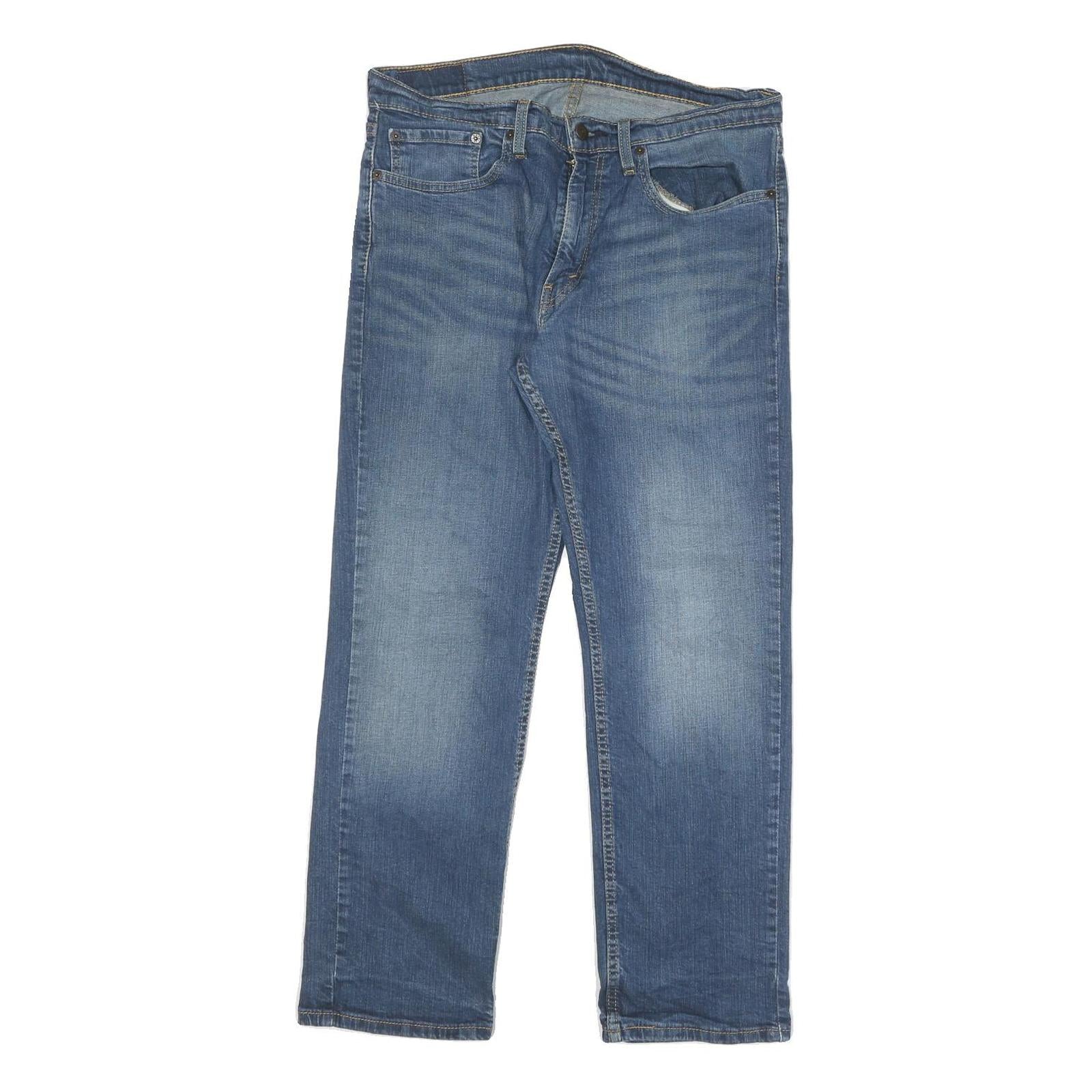 LEVI'S 559 Mens Jeans Blue Regular Straight Denim Medium W34 L30 Classic Zip Refurbished - N/A refurbished available on Cerqular