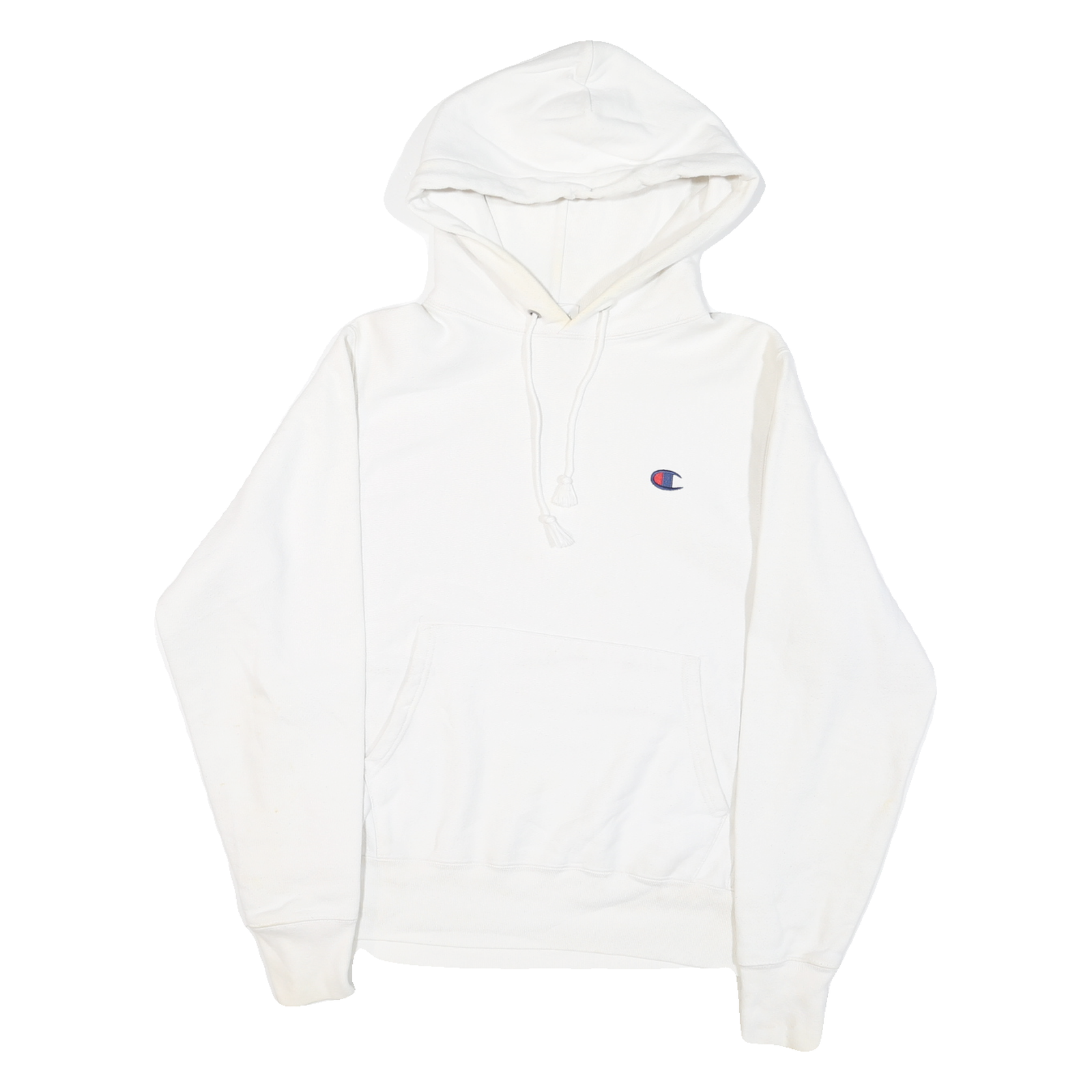 CHAMPION Mens White Pullover Hoodie S Cotton Blend Casual Comfortable Refurbished - N/A refurbished available on Cerqular