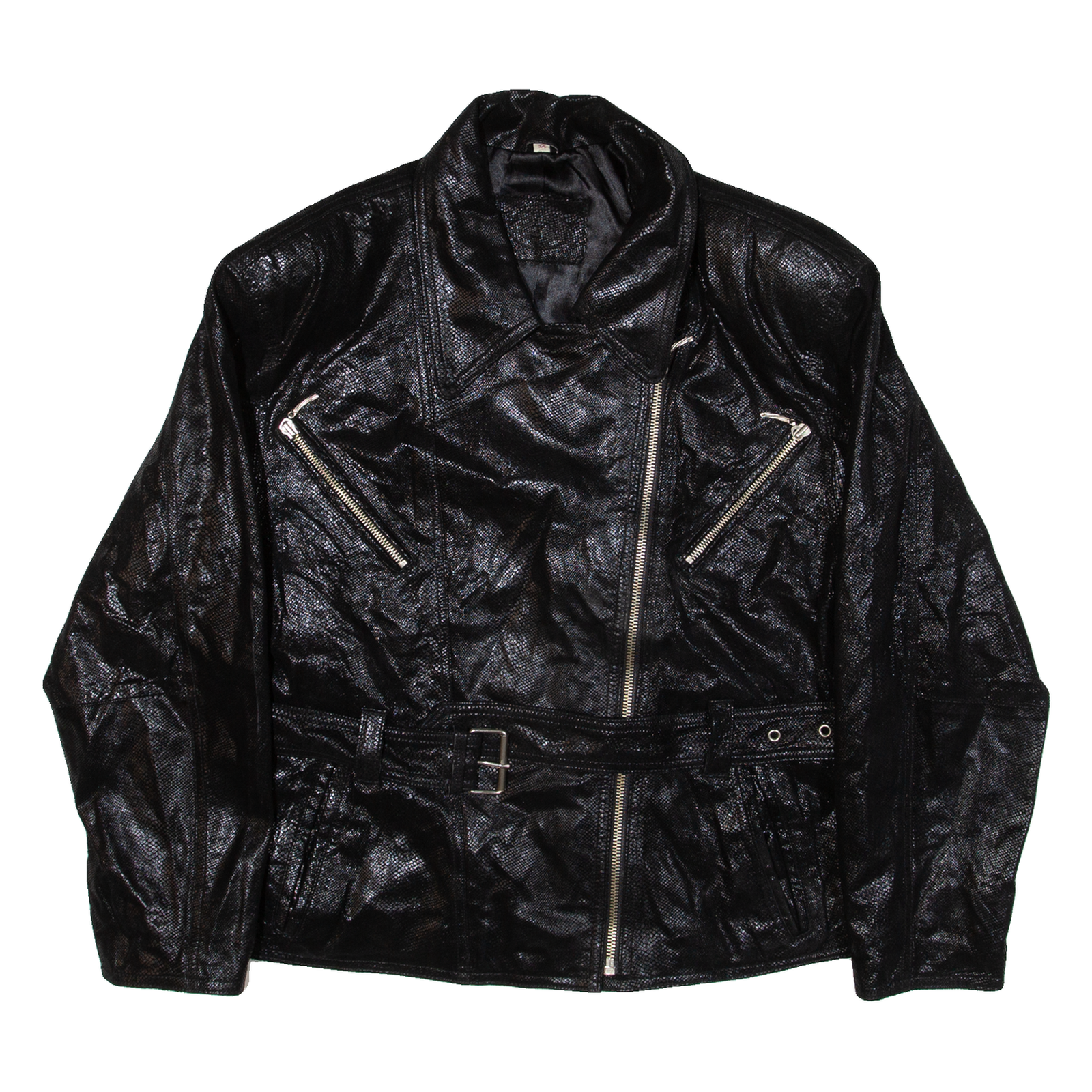Womens Biker Jacket Black Leather S Refurbished - N/A refurbished available on Cerqular