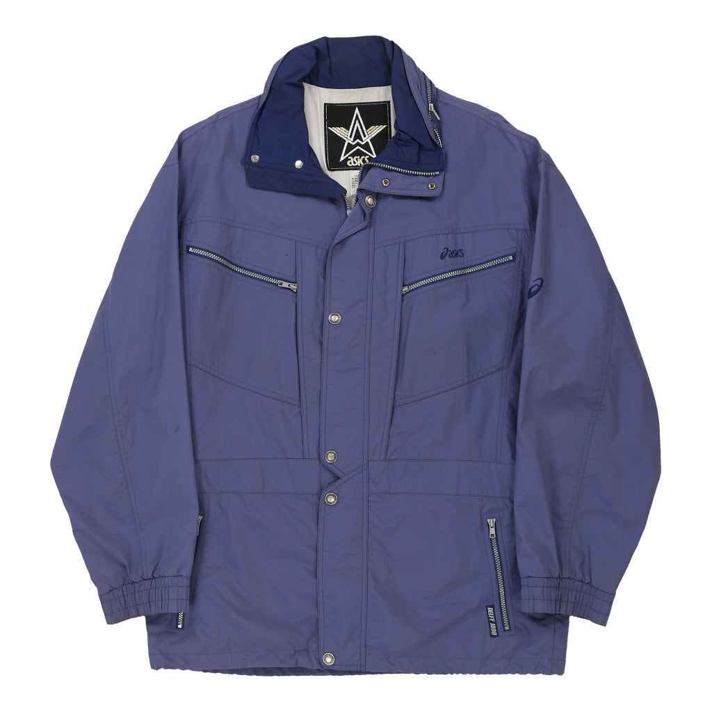 Asics Jacket - XL Purple Polyester Refurbished - Thrifted (note: this is a term often used to describe second- refurbished available on Cerqular