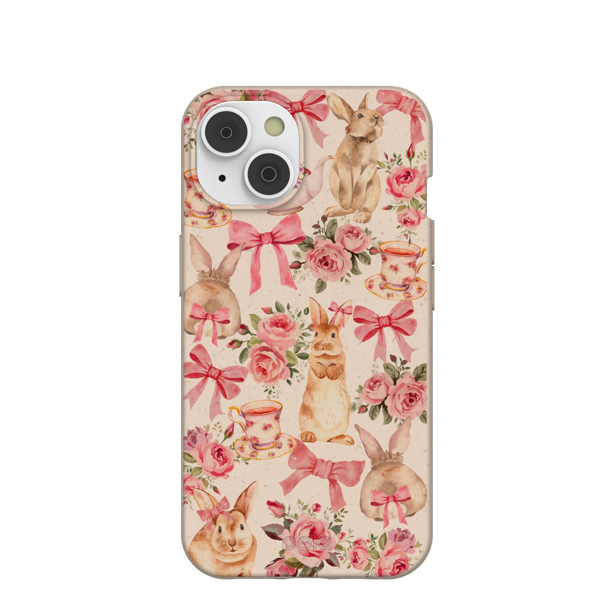 Seashell Garden Party iPhone 14/16e Case Refurbished - Pela Case refurbished available on Cerqular