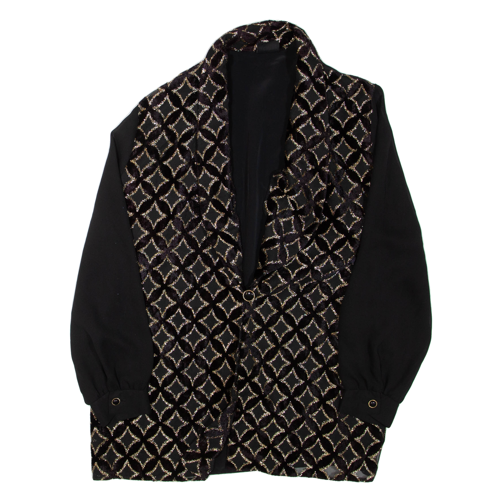 Womens Kimono Top Black V-Neck Long Sleeve L Refurbished - N/A refurbished available on Cerqular