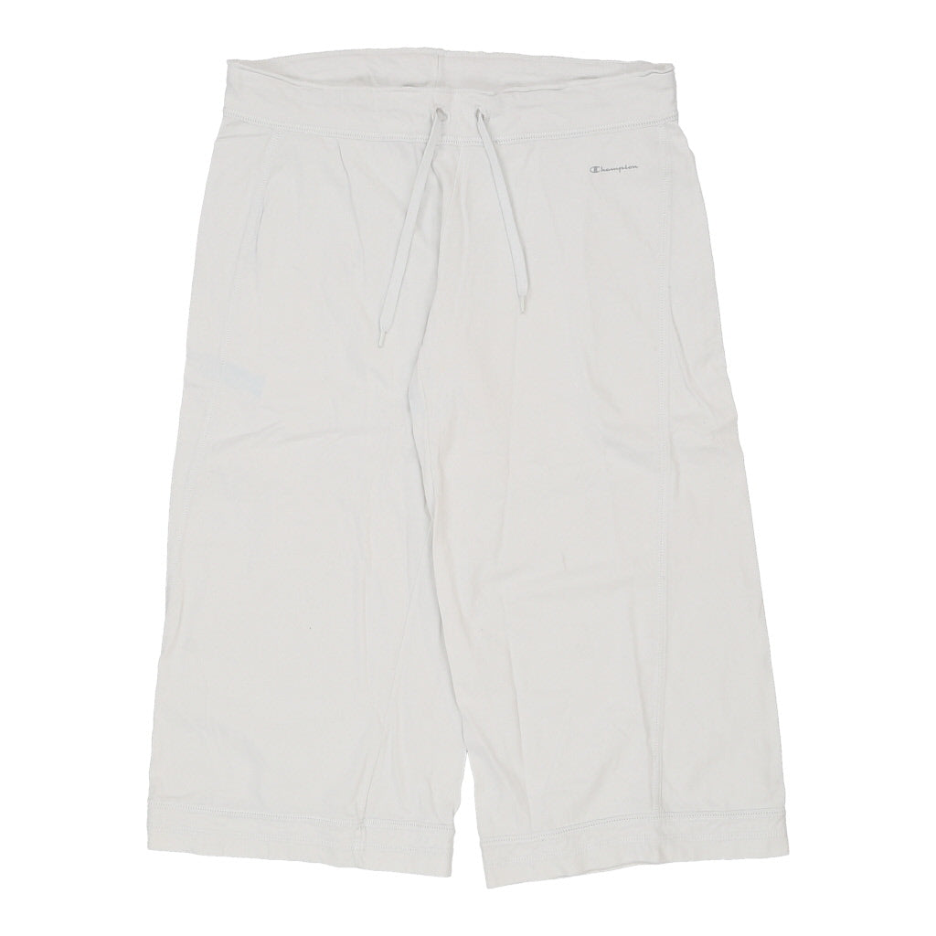 Champion Joggers - Small White Cotton Refurbished - Thrifted (note: this is a term often used to describe second- refurbished available on Cerqular
