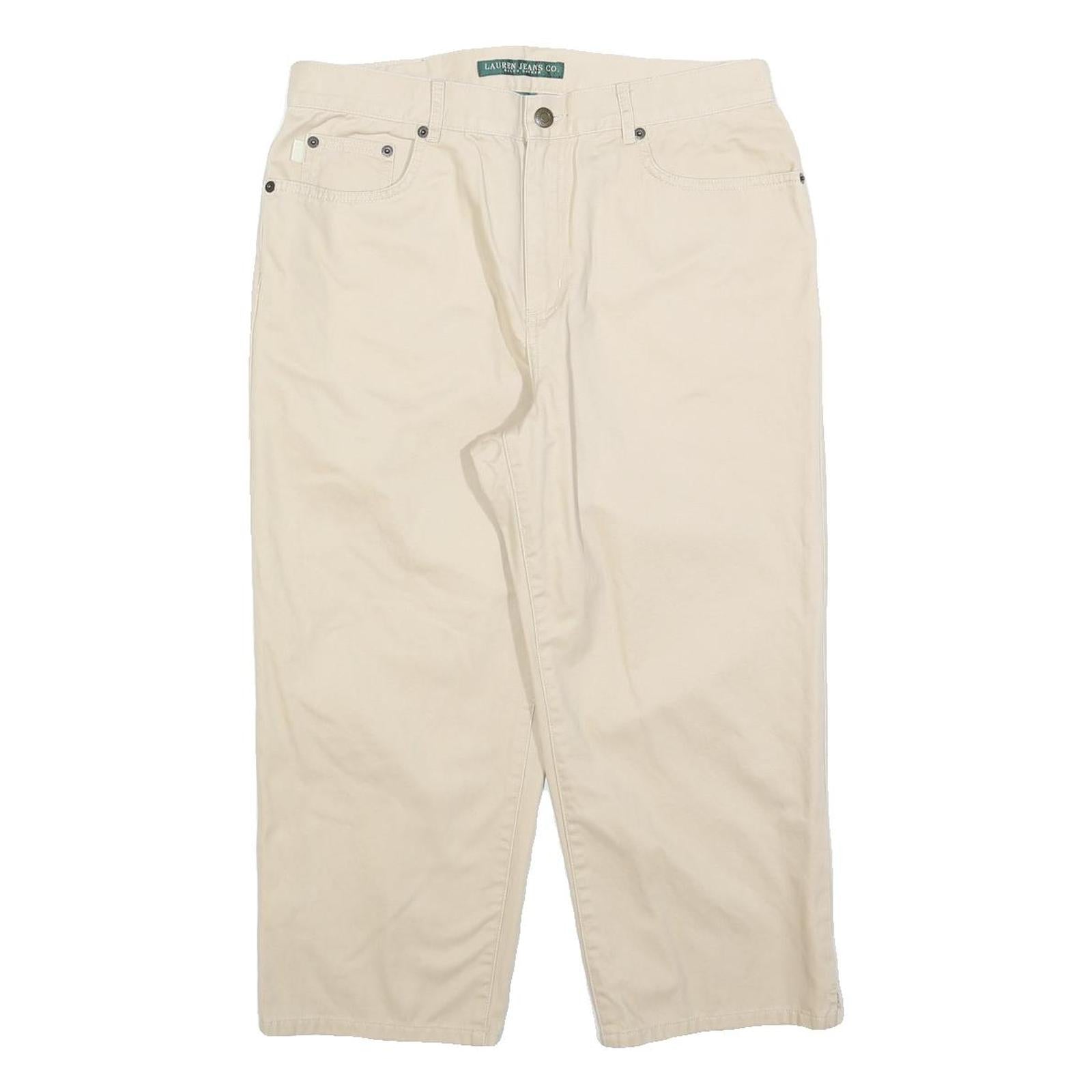 Buy LAUREN RALPH LAUREN Womens Cotton Blend Beige Regular Straight Trousers W32 L21 Refurbished - $41.59 LAUREN RALPH LAUREN Womens Cotton Blend Beige Regular Straight Trousers W32 L21 Refurbished - N/A refurbished available on Cerqular