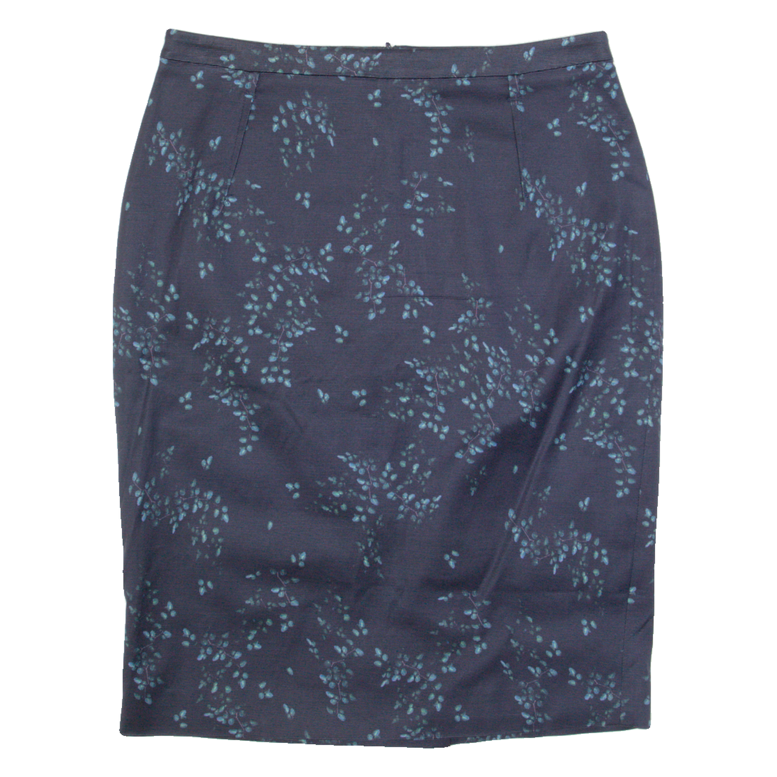 JIGSAW Womens Pencil Skirt Blue Knee Length Floral UK 10 Refurbished - N/A refurbished available on Cerqular