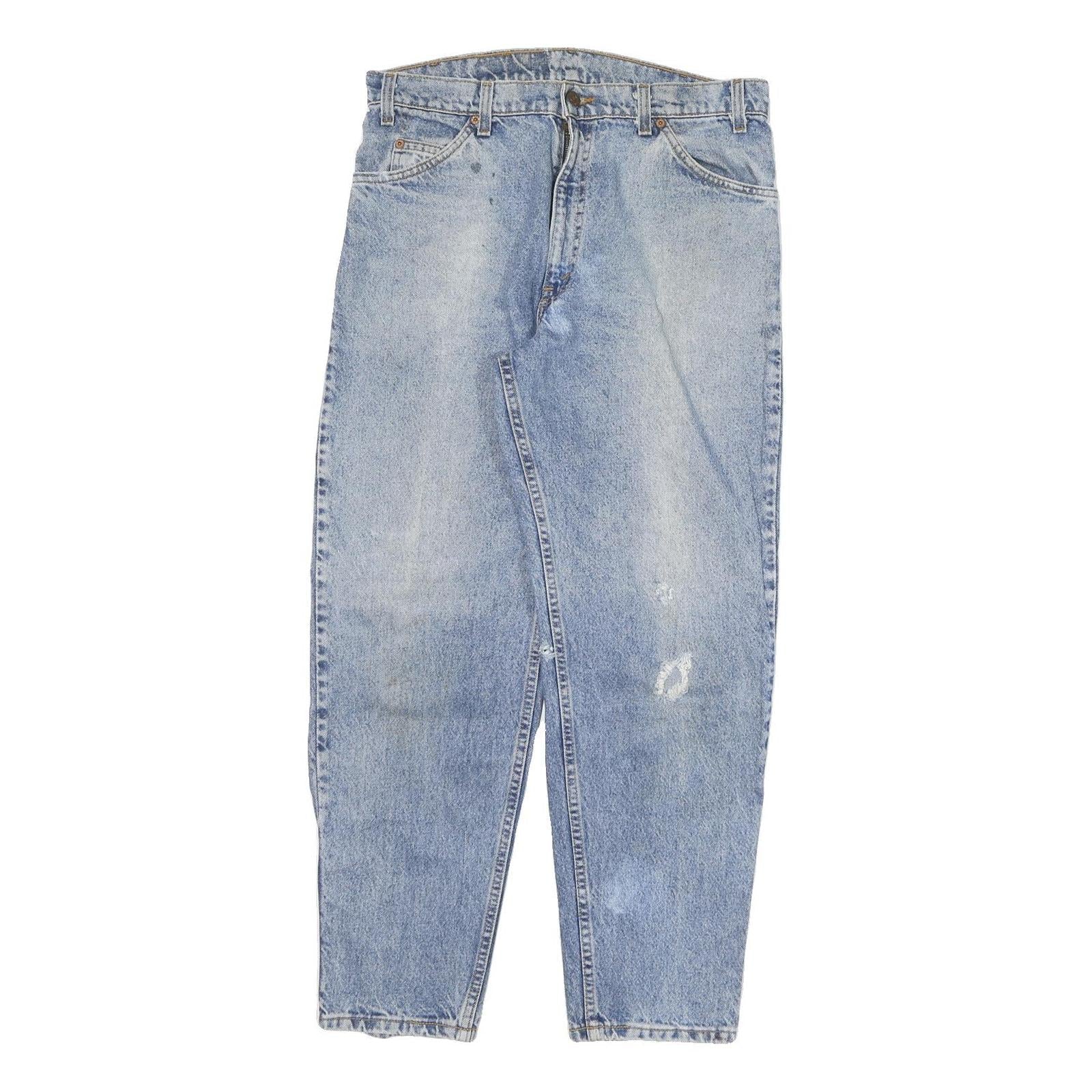 LEVI'S 550 Tapered Mens Jeans Blue Relaxed Denim Medium W32 L29 Retro Vintage Refurbished - N/A refurbished available on Cerqular