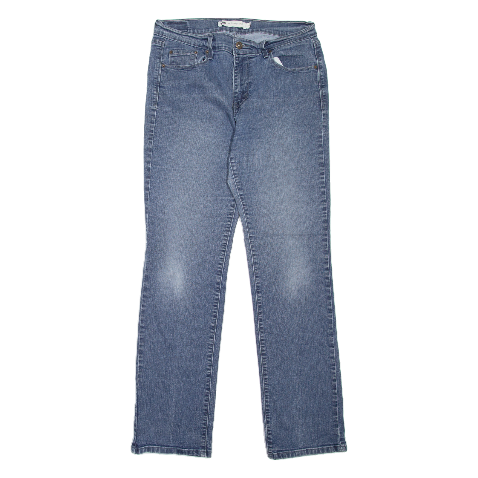 LEVI'S 505 Womens Jeans Blue Regular Straight Stone Wash W30 L32 Refurbished - N/A refurbished available on Cerqular