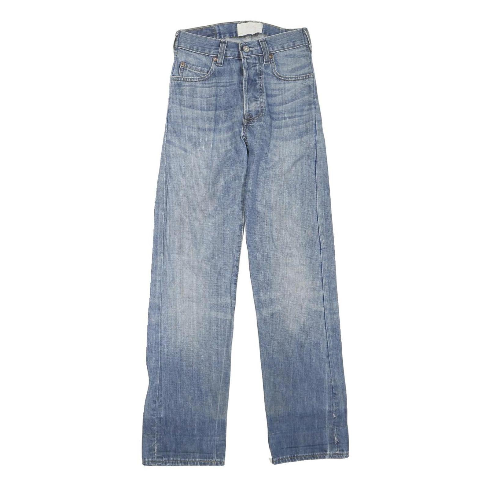 LEVI'S Womens Blue Regular Fit Straight Denim Light Wash Jeans W24 L30 Classic Refurbished - N/A refurbished available on Cerqular