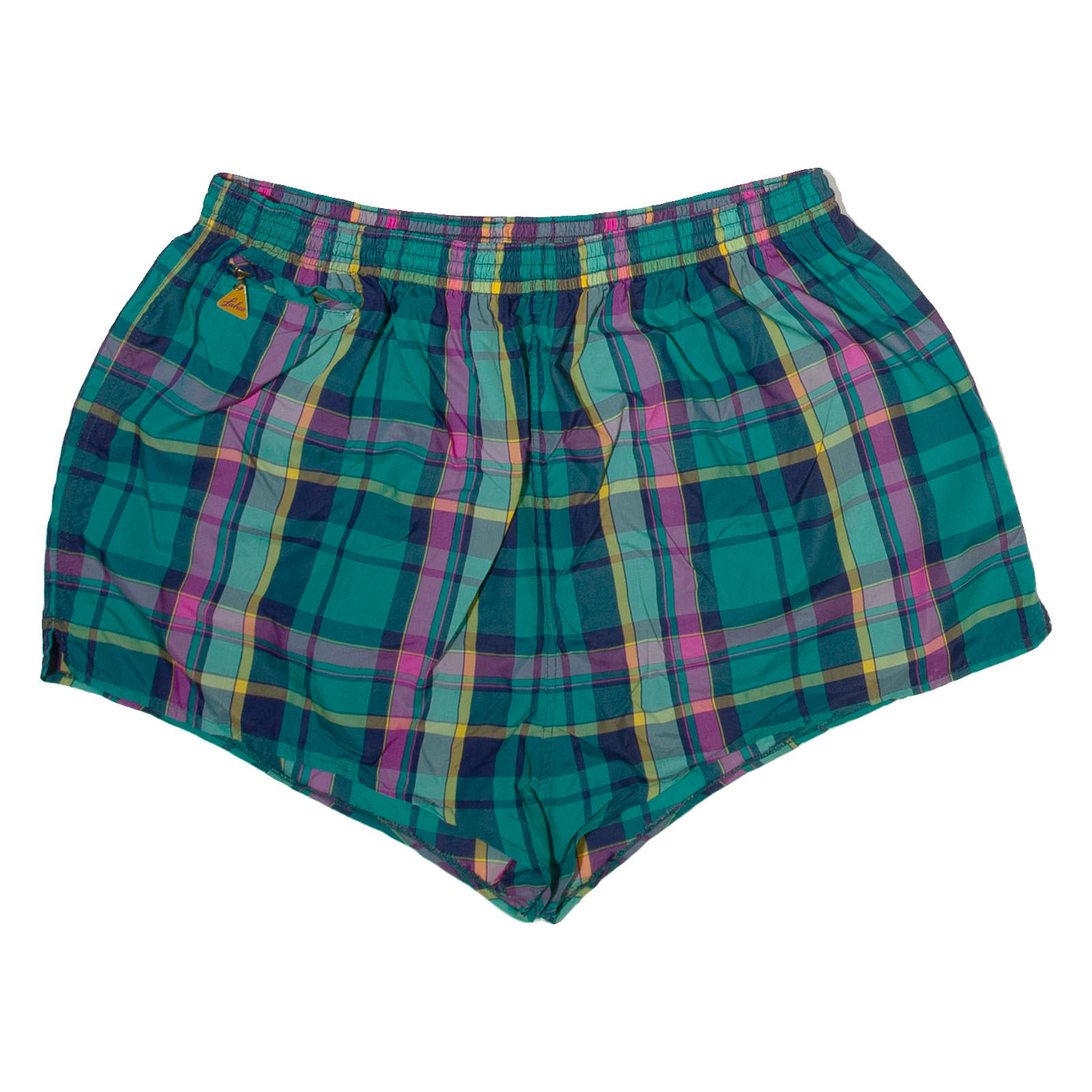 LAHCO Womens Casual Shorts Green Check M W30 Refurbished - N/A refurbished available on Cerqular