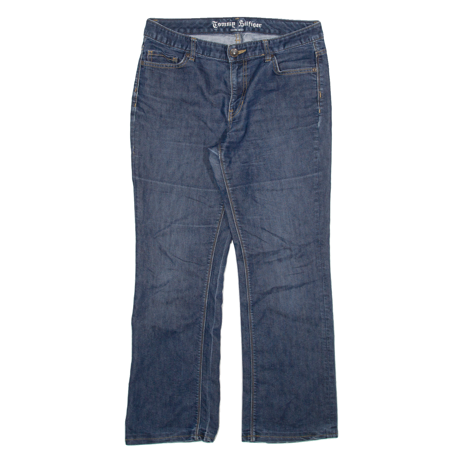 TOMMY HILFIGER Womens Jeans Blue Regular Bootcut W30 L27 Refurbished - N/A refurbished available on Cerqular
