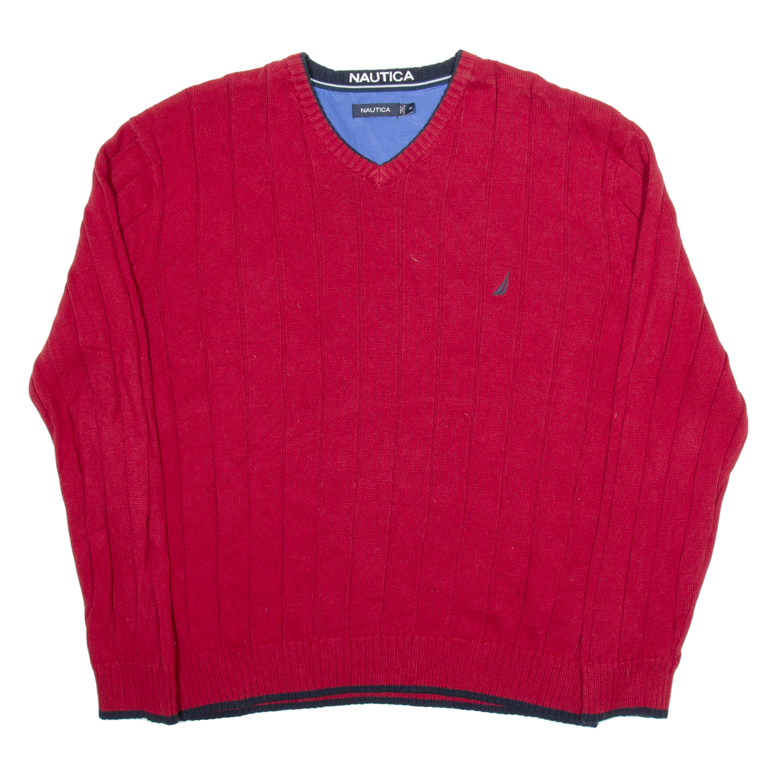 Buy NAUTICA Mens Jumper Red V-Neck Tight Knit XL Refurbished - $23.39 NAUTICA Mens Jumper Red V-Neck Tight Knit XL Refurbished - N/A refurbished available on Cerqular
