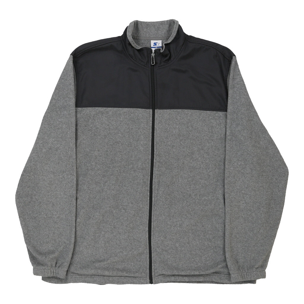 Starter Fleece - 2XL Grey Polyester Refurbished - Thrifted (note: this is a term often used to describe second- refurbished available on Cerqular
