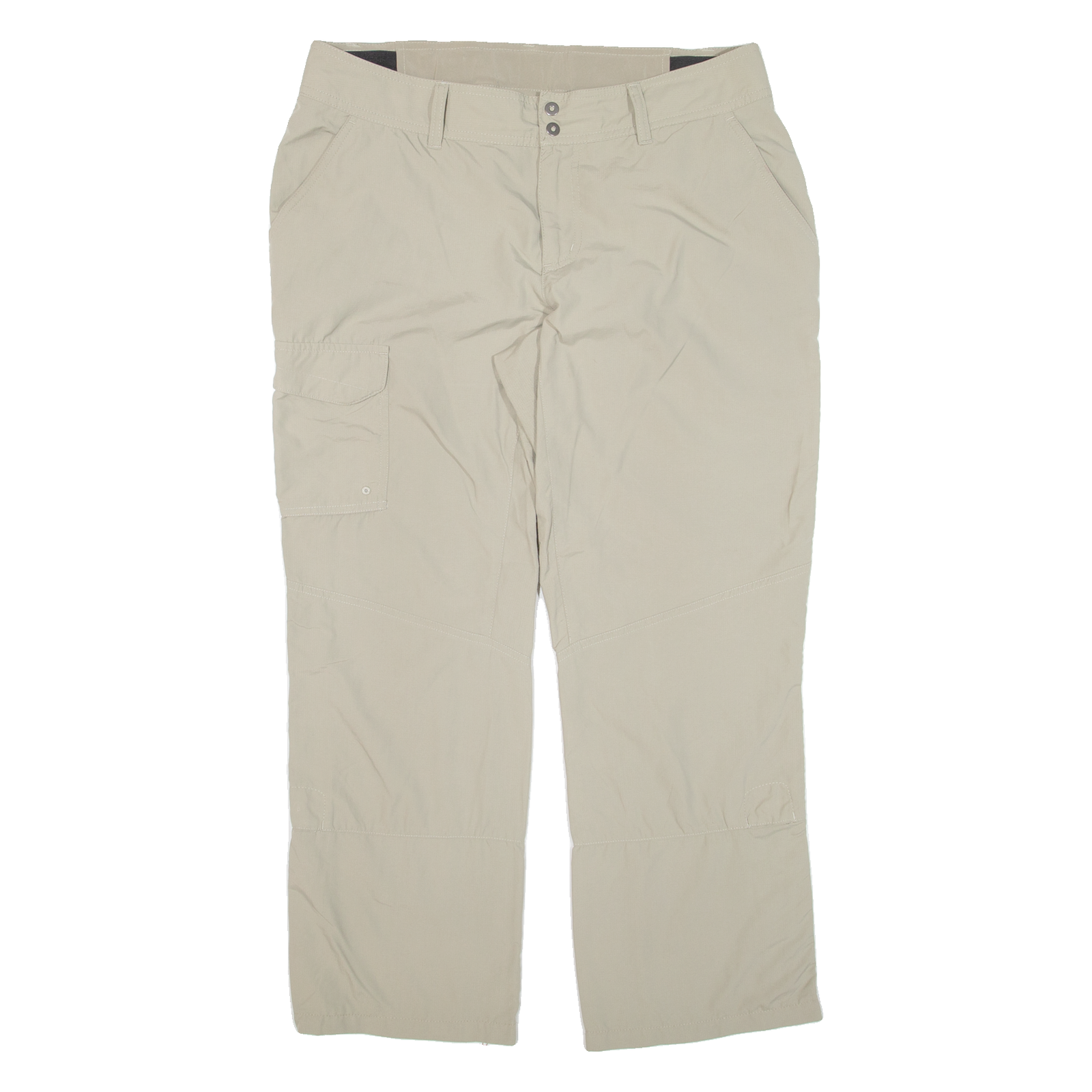 COLUMBIA Womens Trousers Green Relaxed Straight Nylon W34 L26 Refurbished - N/A refurbished available on Cerqular