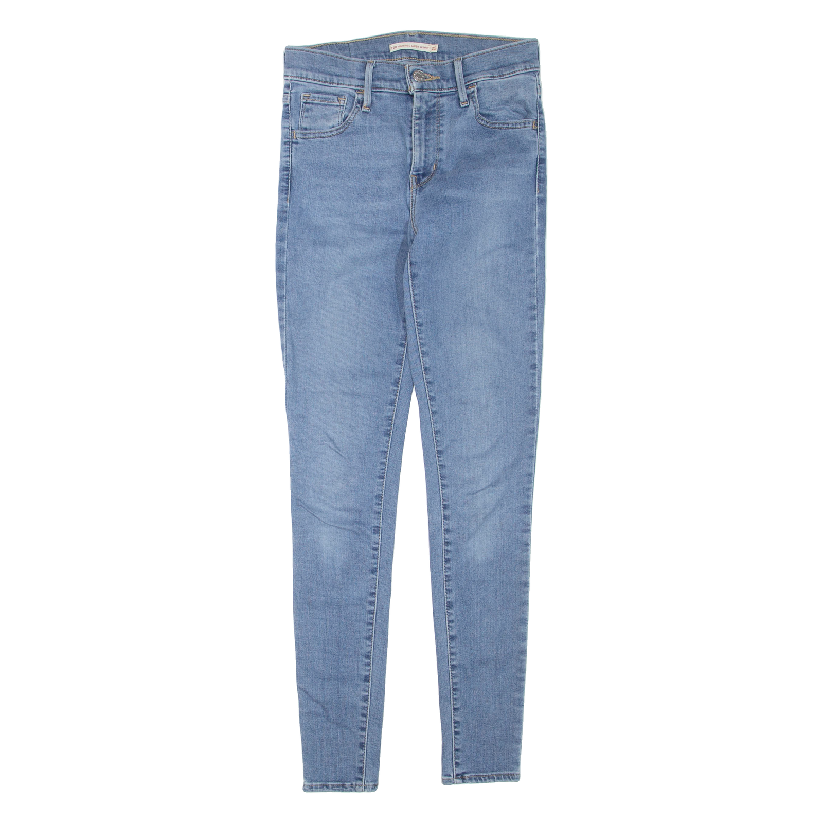 LEVI'S 720 High Rise Womens Jeans Blue Regular Skinny W25 L30 Refurbished - N/A refurbished available on Cerqular