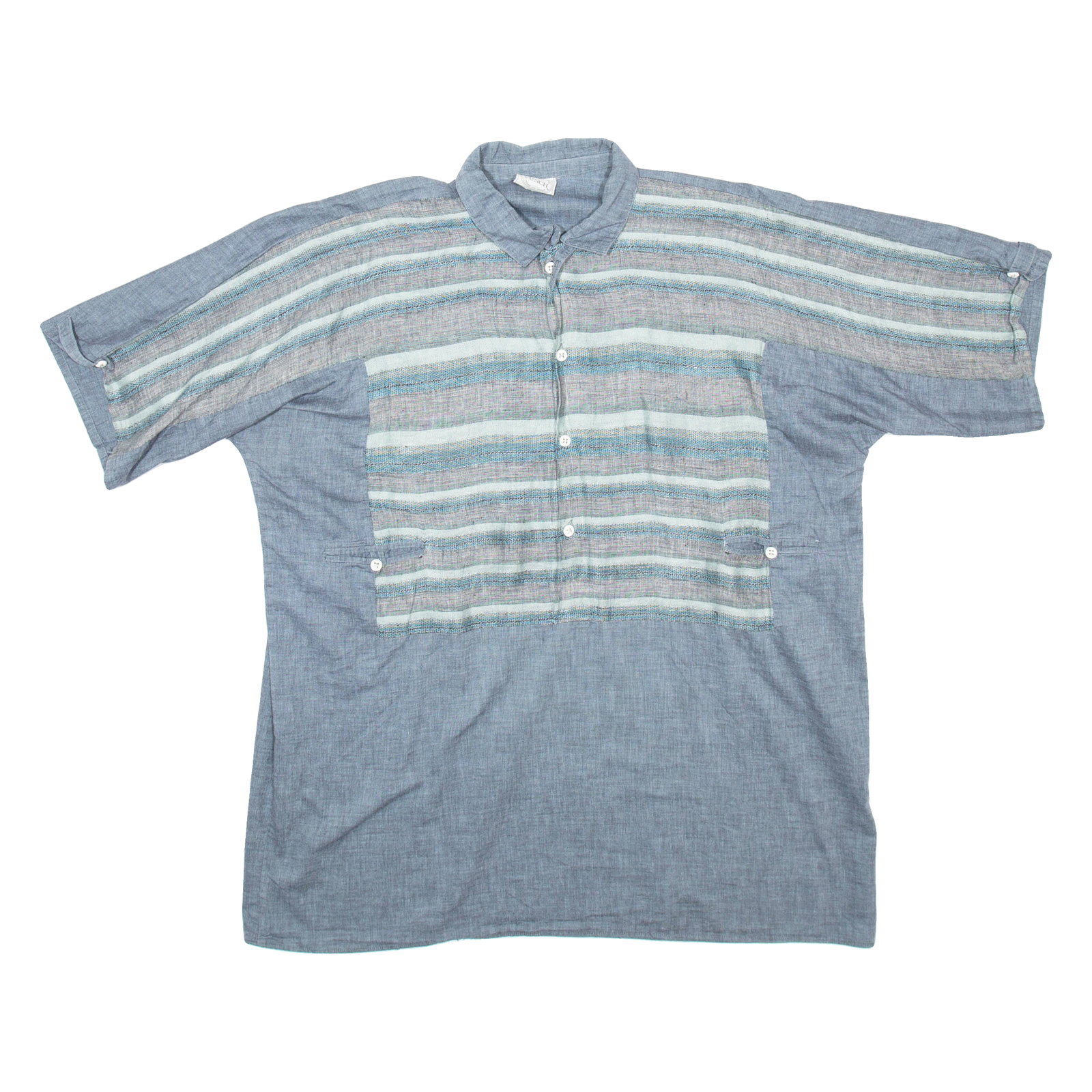 PUNCH Mens Shirt Blue Striped L Refurbished - N/A refurbished available on Cerqular
