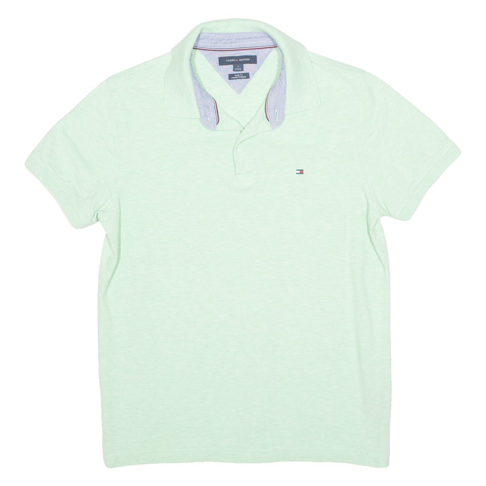TOMMY HILFIGER Slim Fit Mens Polo Shirt Green M Refurbished - N/A refurbished available on Cerqular