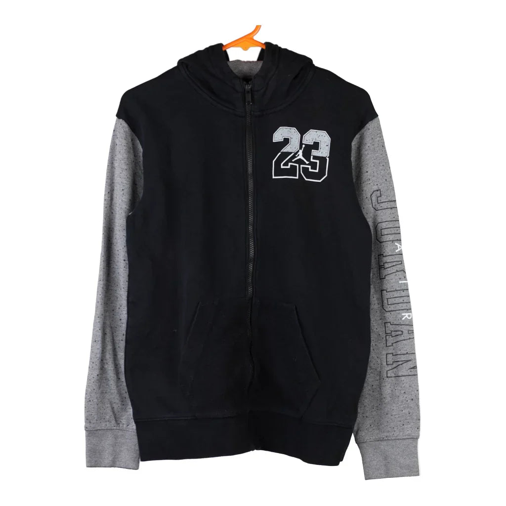 Age 13-15 Jordan Hoodie - XL Black Cotton Refurbished - Thrifted (note: this is a term often used to describe second- refurbished available on Cerqular